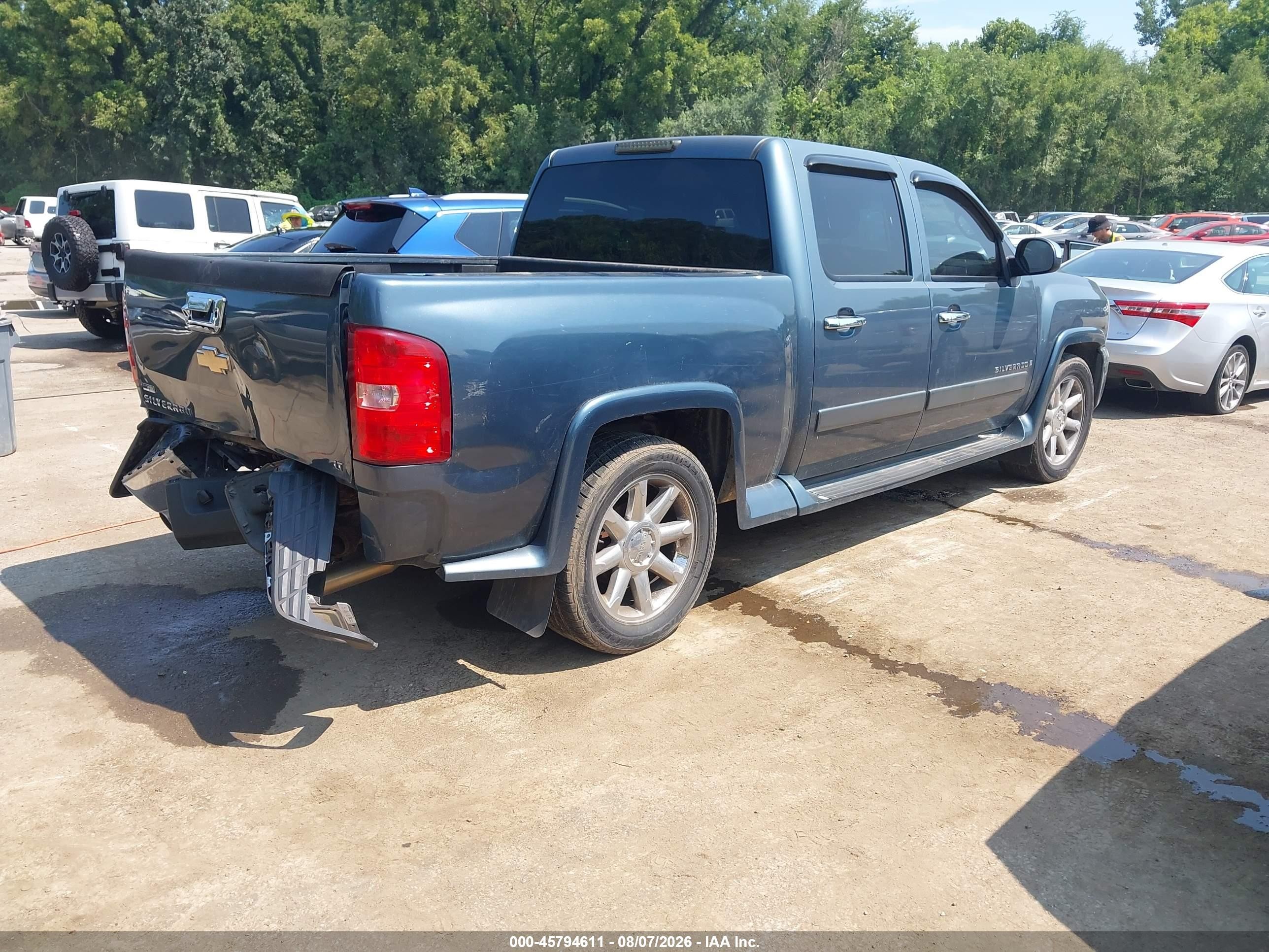 2007 Chevrolet Silverado 1500 Lt2 Blue vin: 2GCEC130171725135