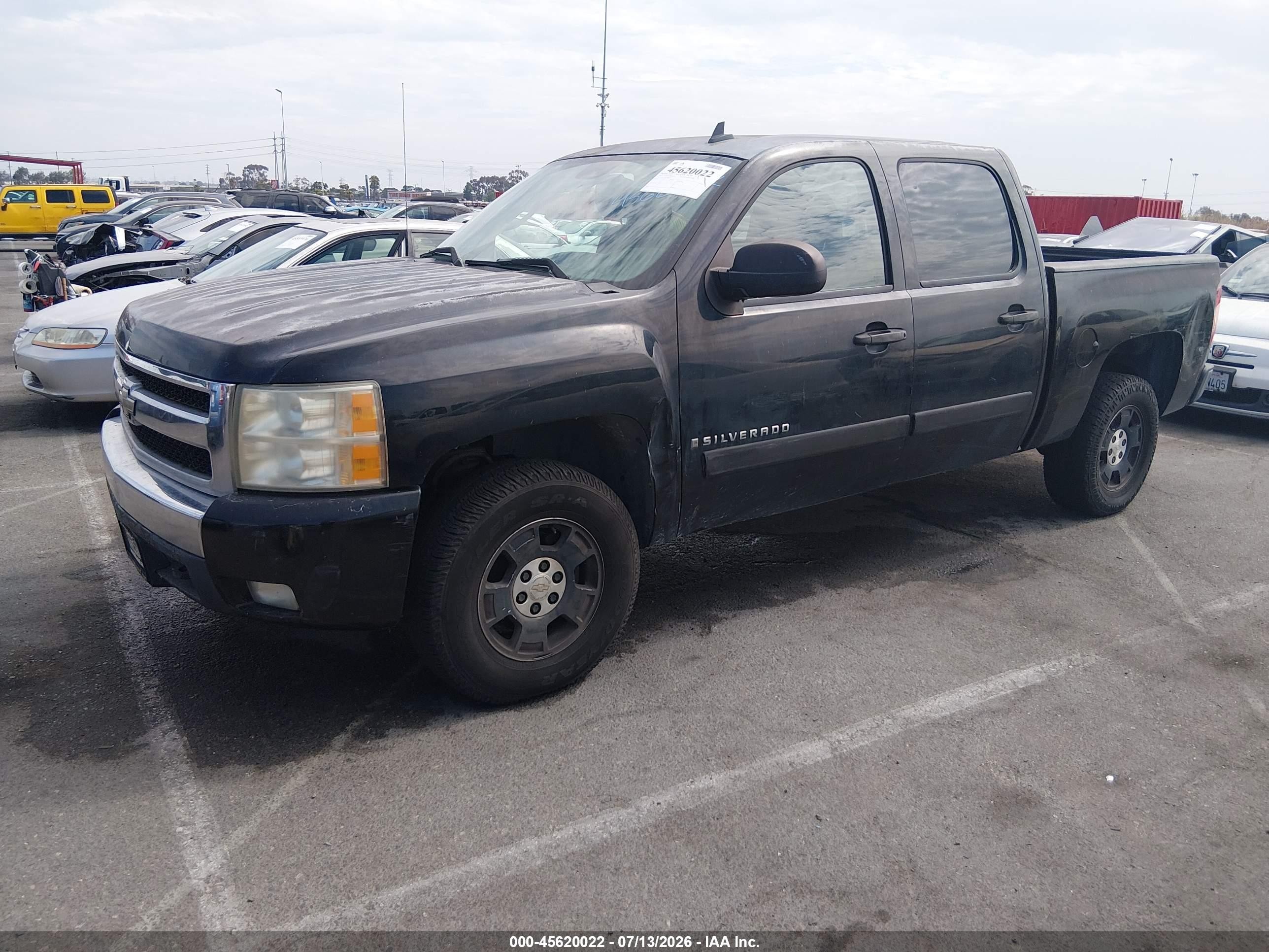 2007 Chevrolet Silverado 1500 Lt2 Black vin: 2GCEC130371606275