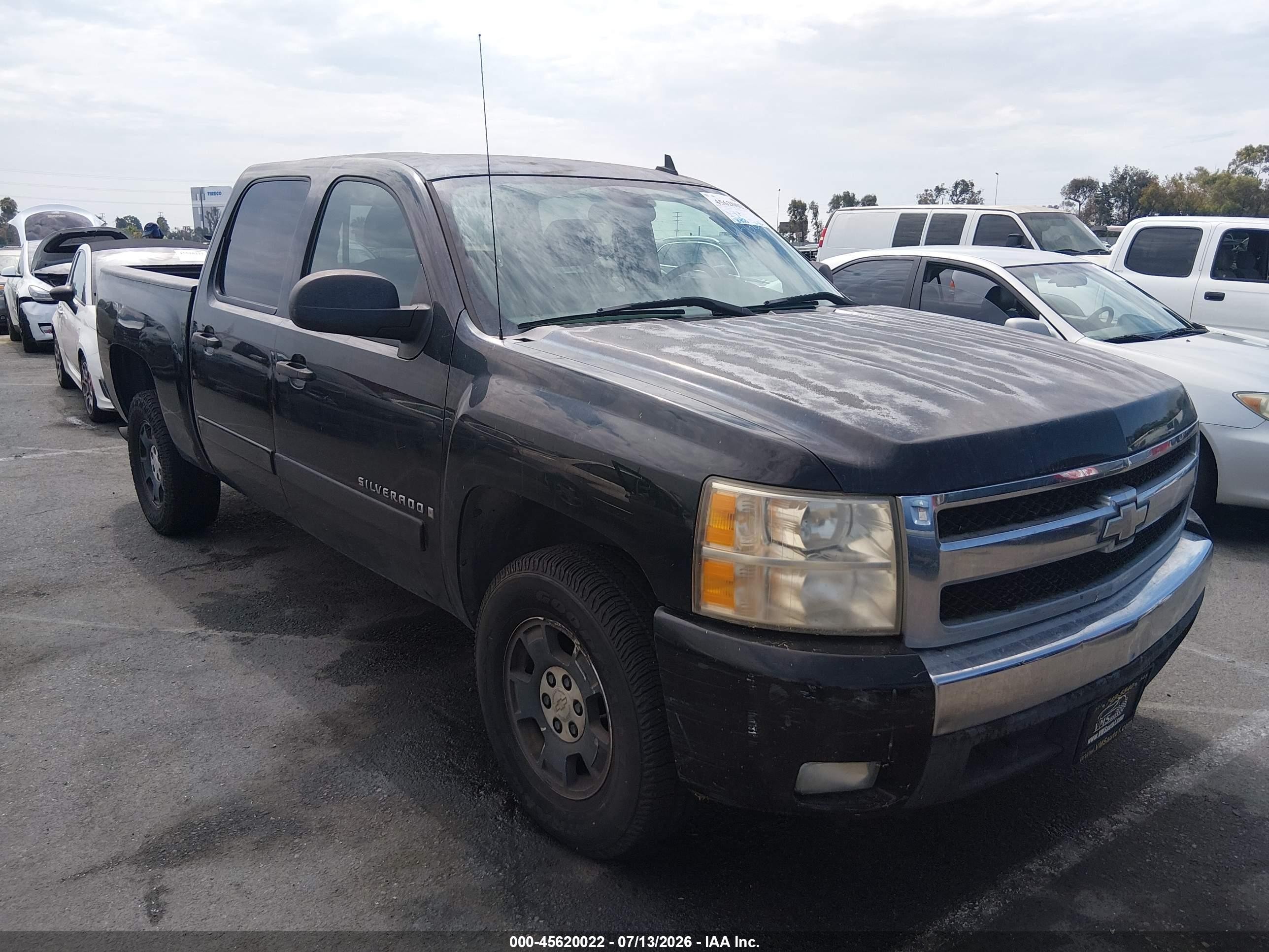 2007 Chevrolet Silverado 1500 Lt2 Black vin: 2GCEC130371606275