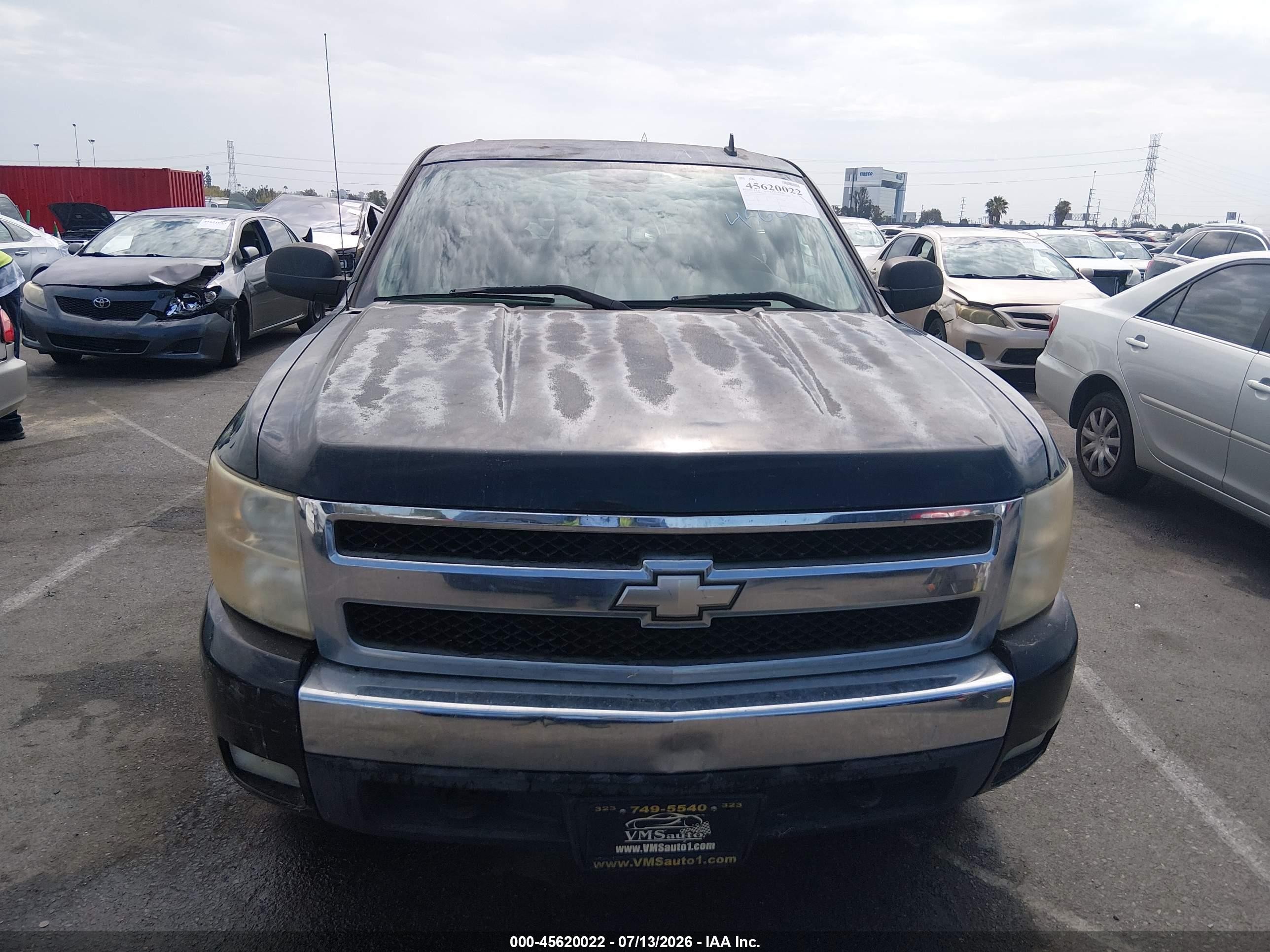 2007 Chevrolet Silverado 1500 Lt2 Black vin: 2GCEC130371606275