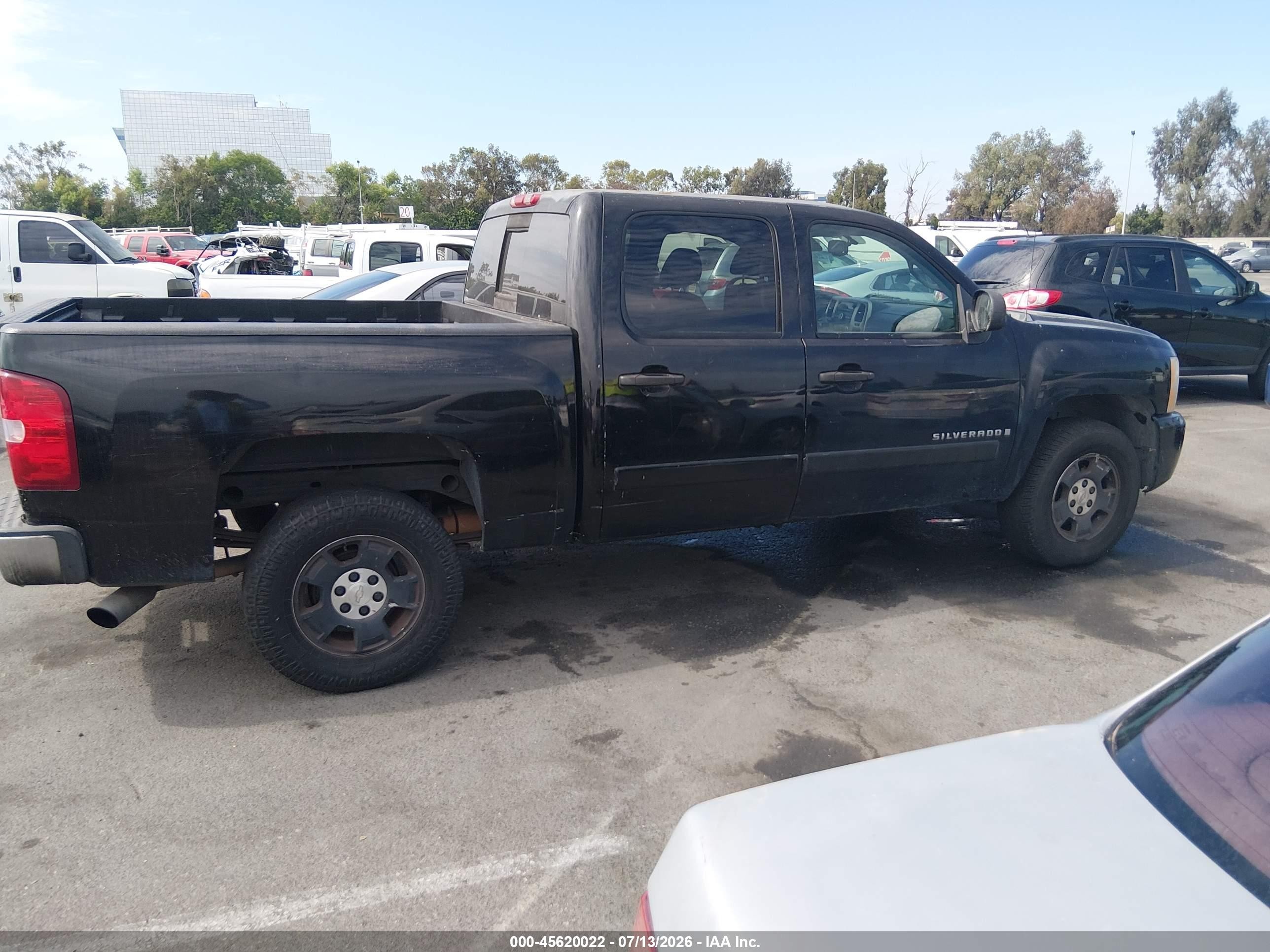 2007 Chevrolet Silverado 1500 Lt2 Black vin: 2GCEC130371606275