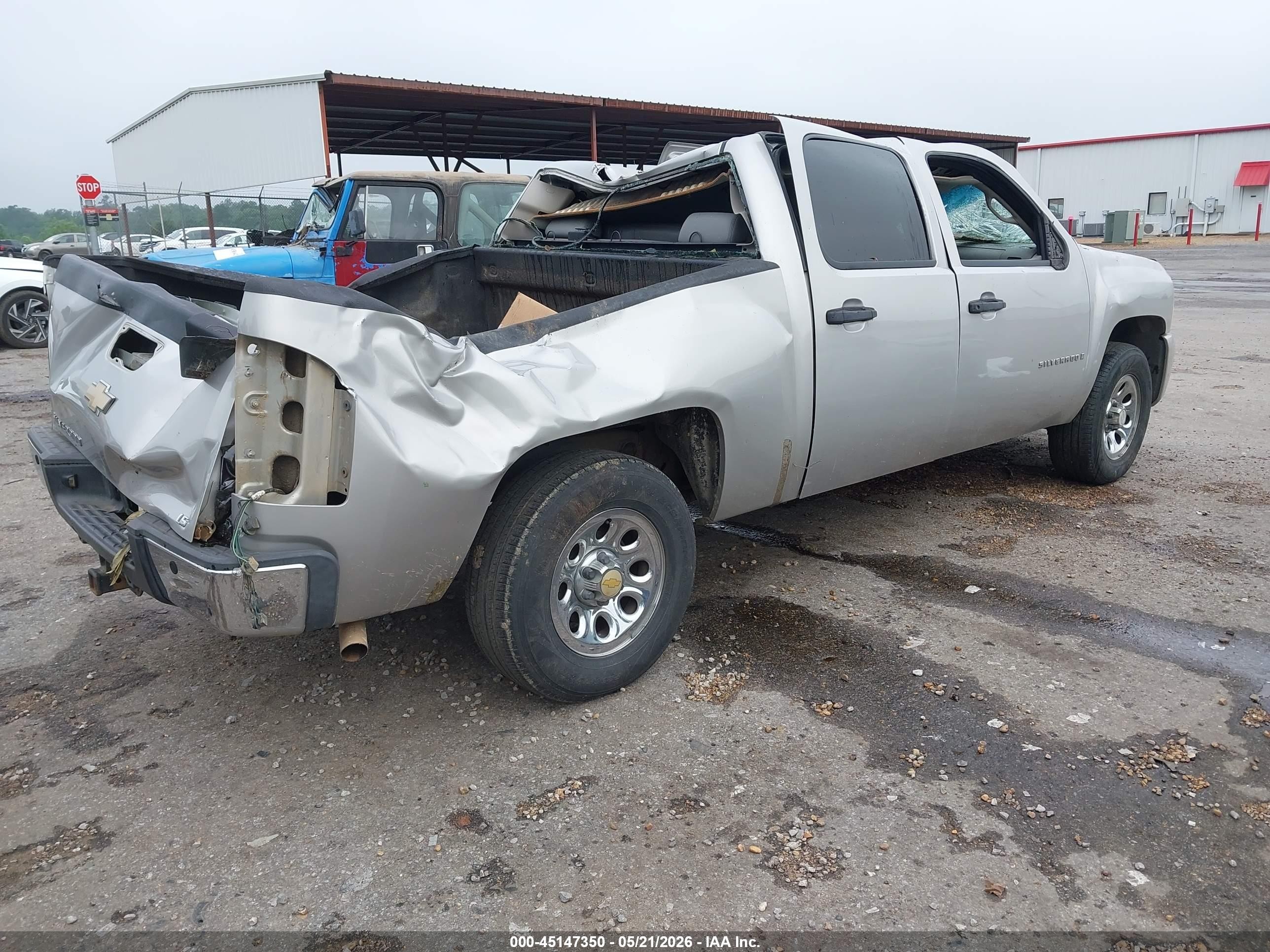 2007 Chevrolet Silverado 1500 Work Truck Silver vin: 2GCEC13C271615642