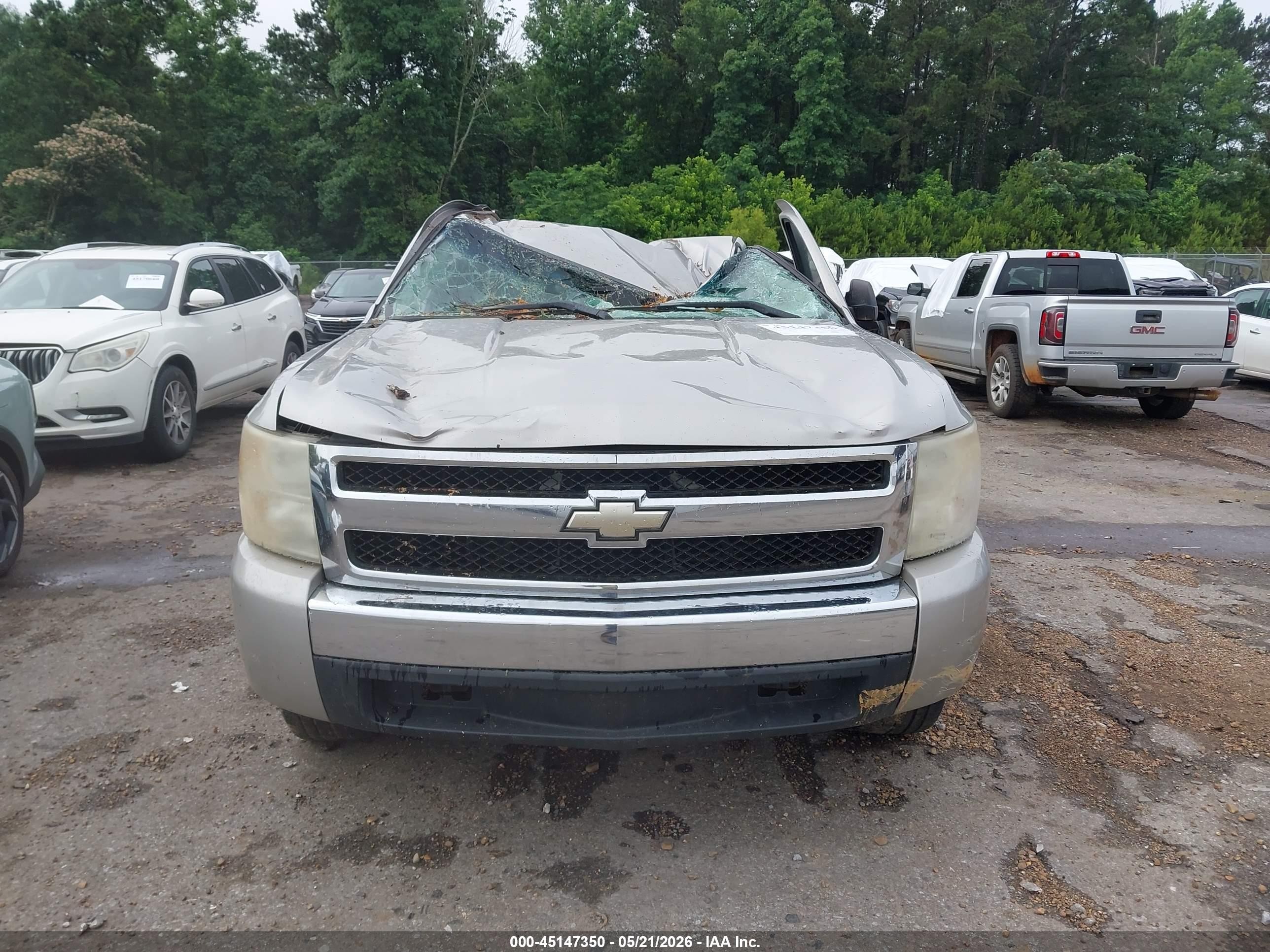 2007 Chevrolet Silverado 1500 Work Truck Silver vin: 2GCEC13C271615642