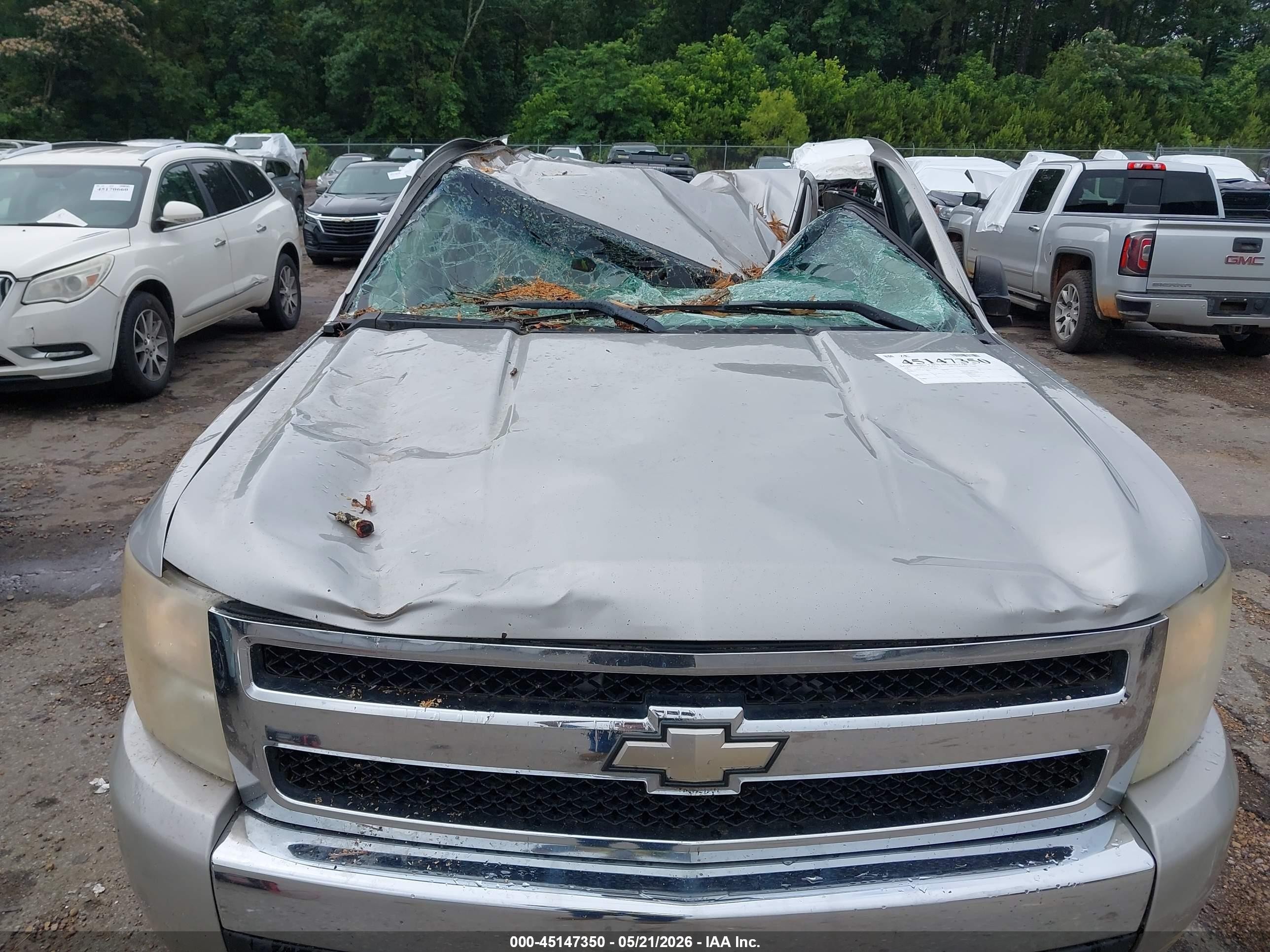 2007 Chevrolet Silverado 1500 Work Truck Silver vin: 2GCEC13C271615642