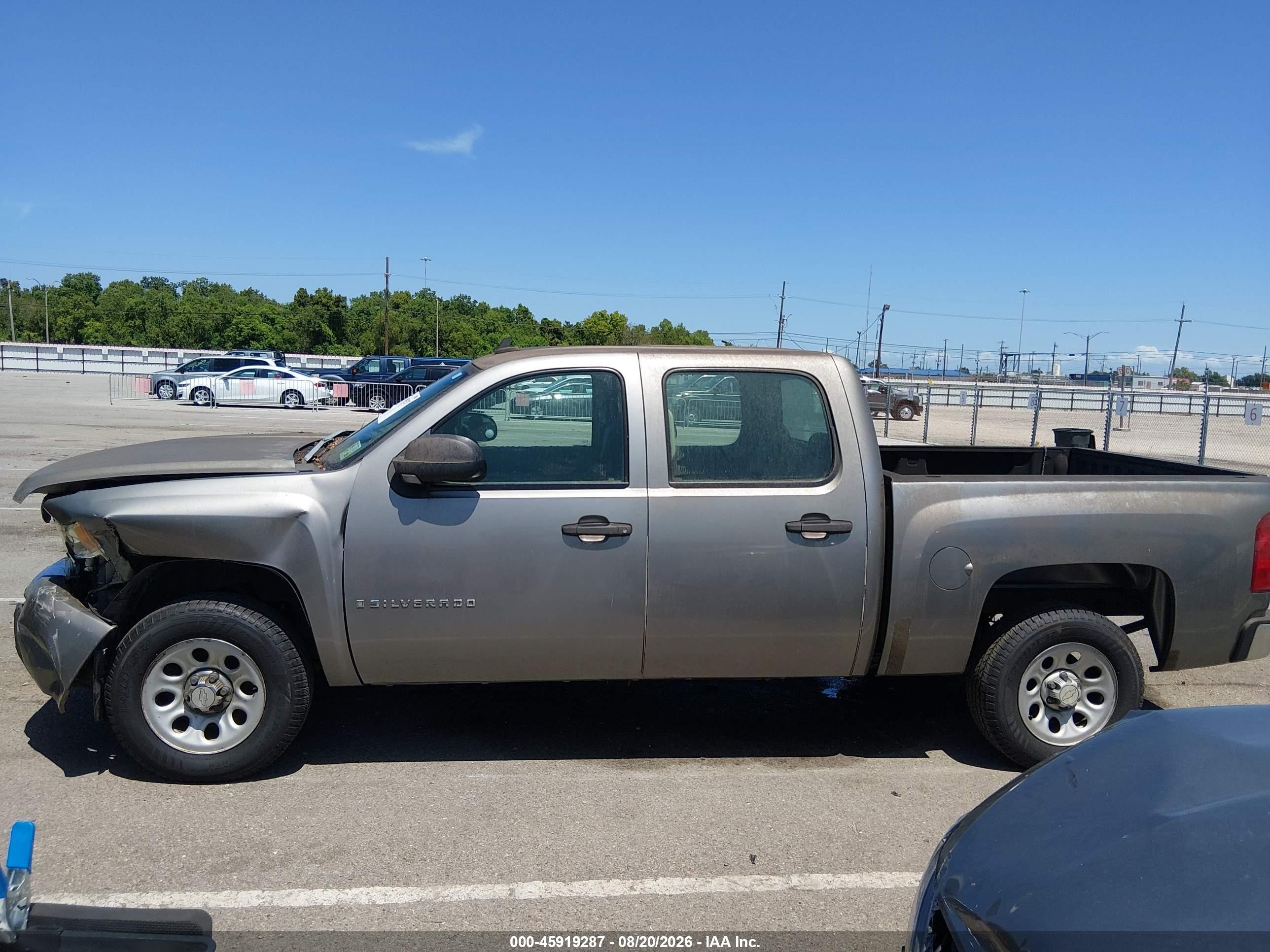 2007 Chevrolet Silverado 1500 Work Truck Gray vin: 2GCEC13C371527957
