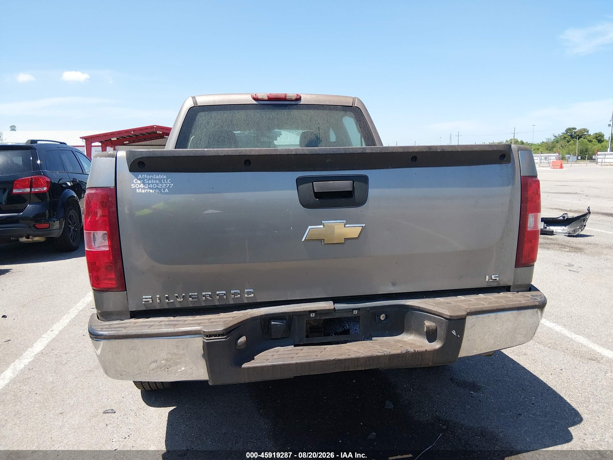 2007 Chevrolet Silverado 1500 Work Truck Gray vin: 2GCEC13C371527957