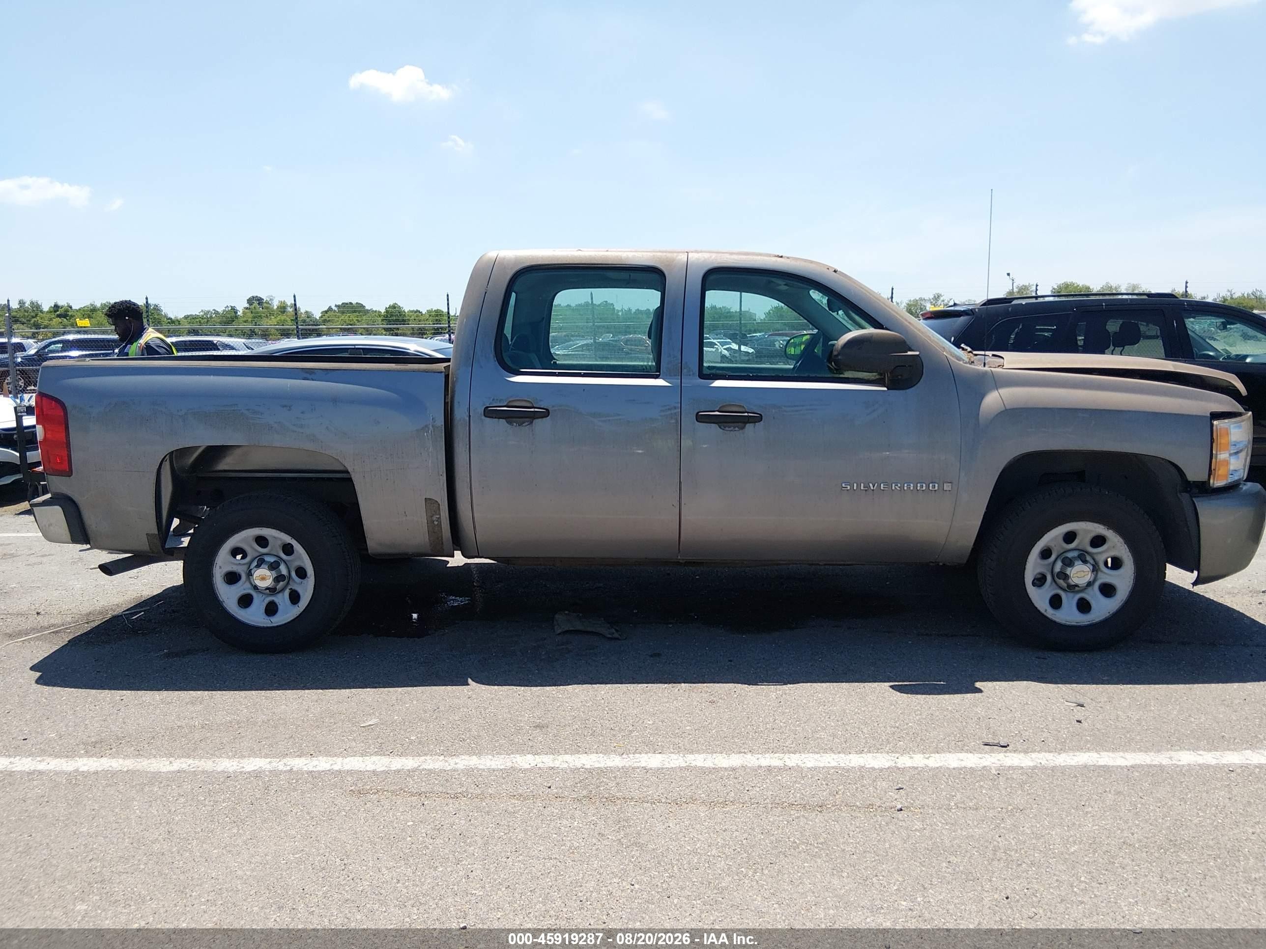 2007 Chevrolet Silverado 1500 Work Truck Gray vin: 2GCEC13C371527957