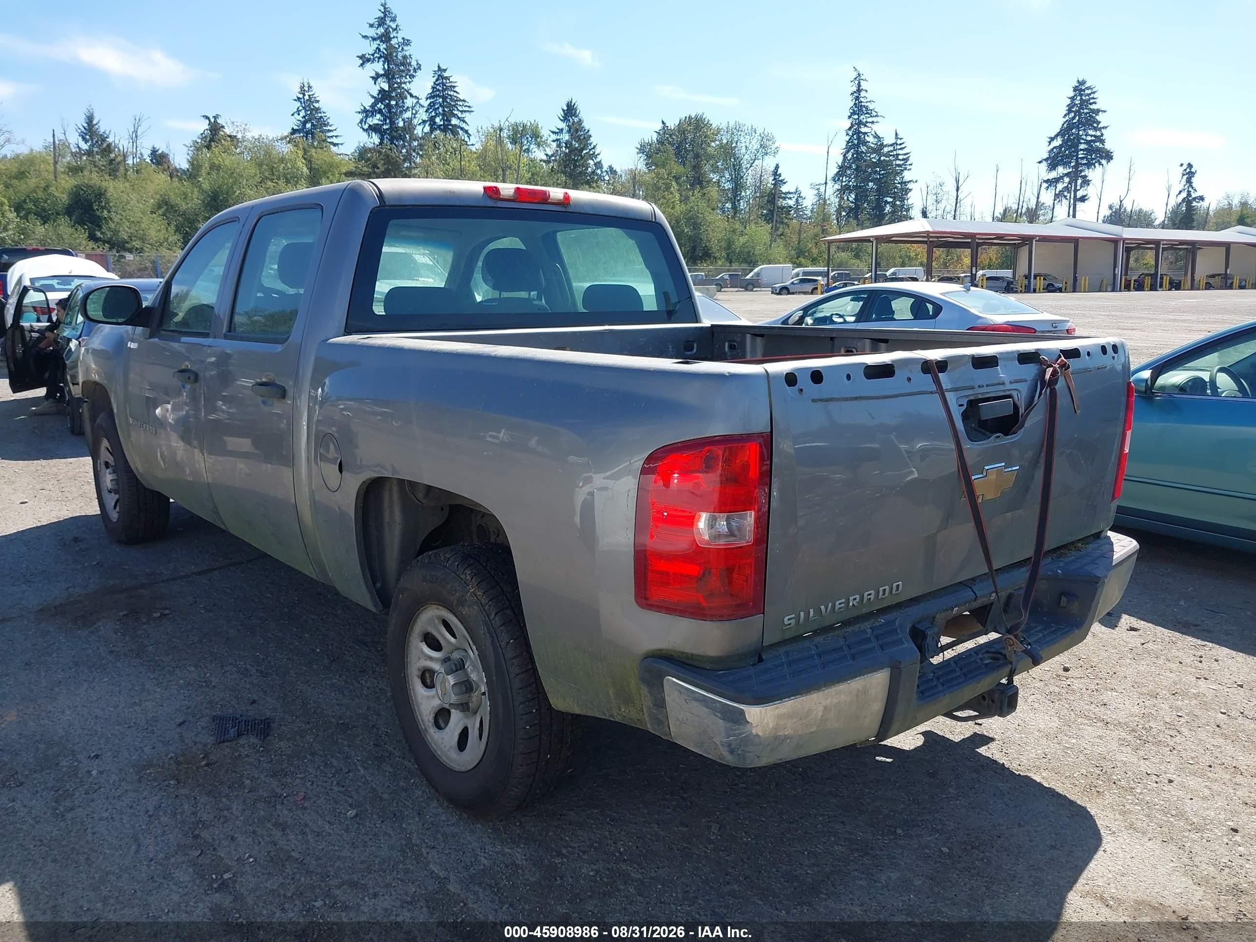 2007 Chevrolet Silverado 1500 Work Truck Gray vin: 2GCEC13C371597331