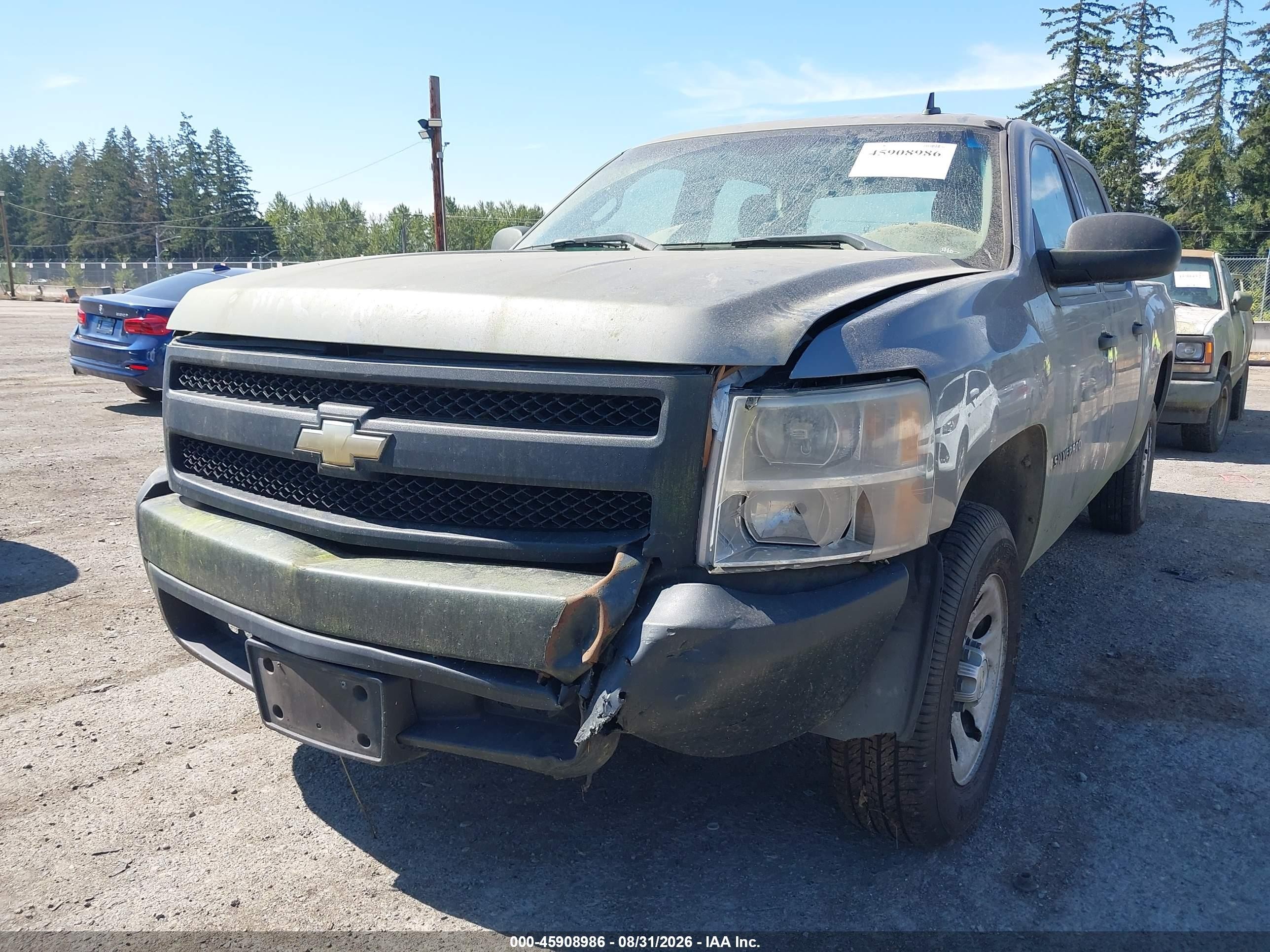 2007 Chevrolet Silverado 1500 Work Truck Gray vin: 2GCEC13C371597331