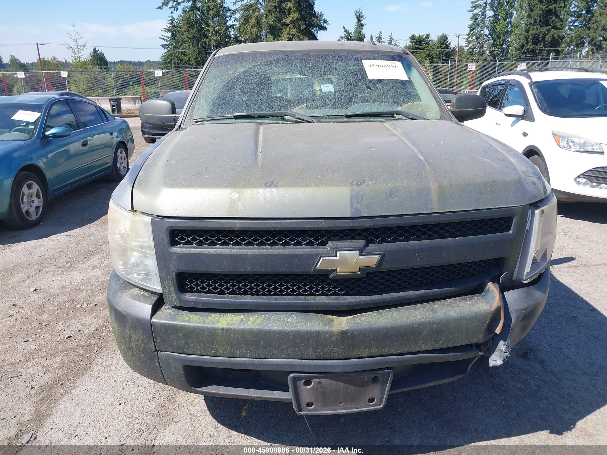 2007 Chevrolet Silverado 1500 Work Truck Gray vin: 2GCEC13C371597331