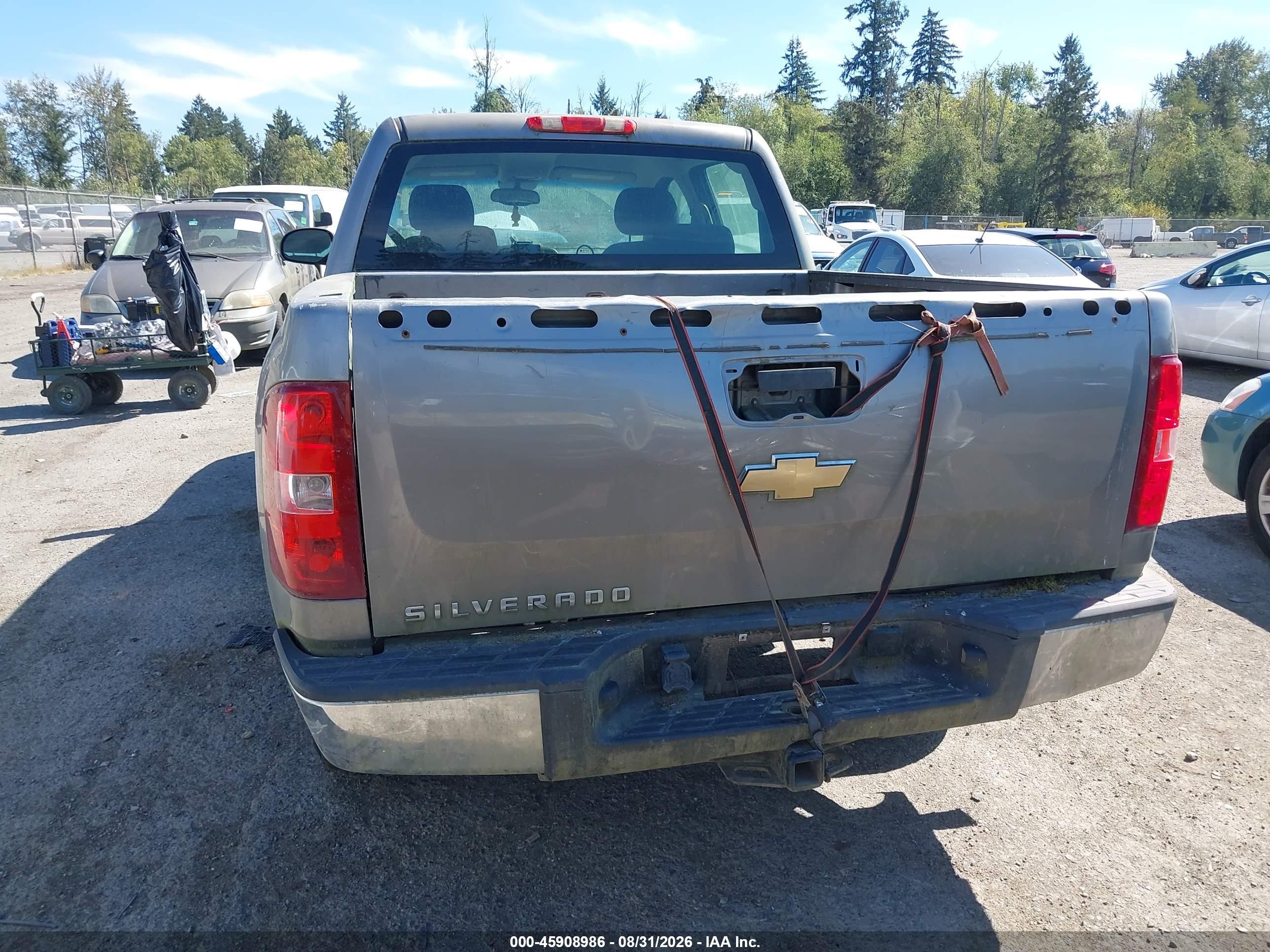 2007 Chevrolet Silverado 1500 Work Truck Gray vin: 2GCEC13C371597331