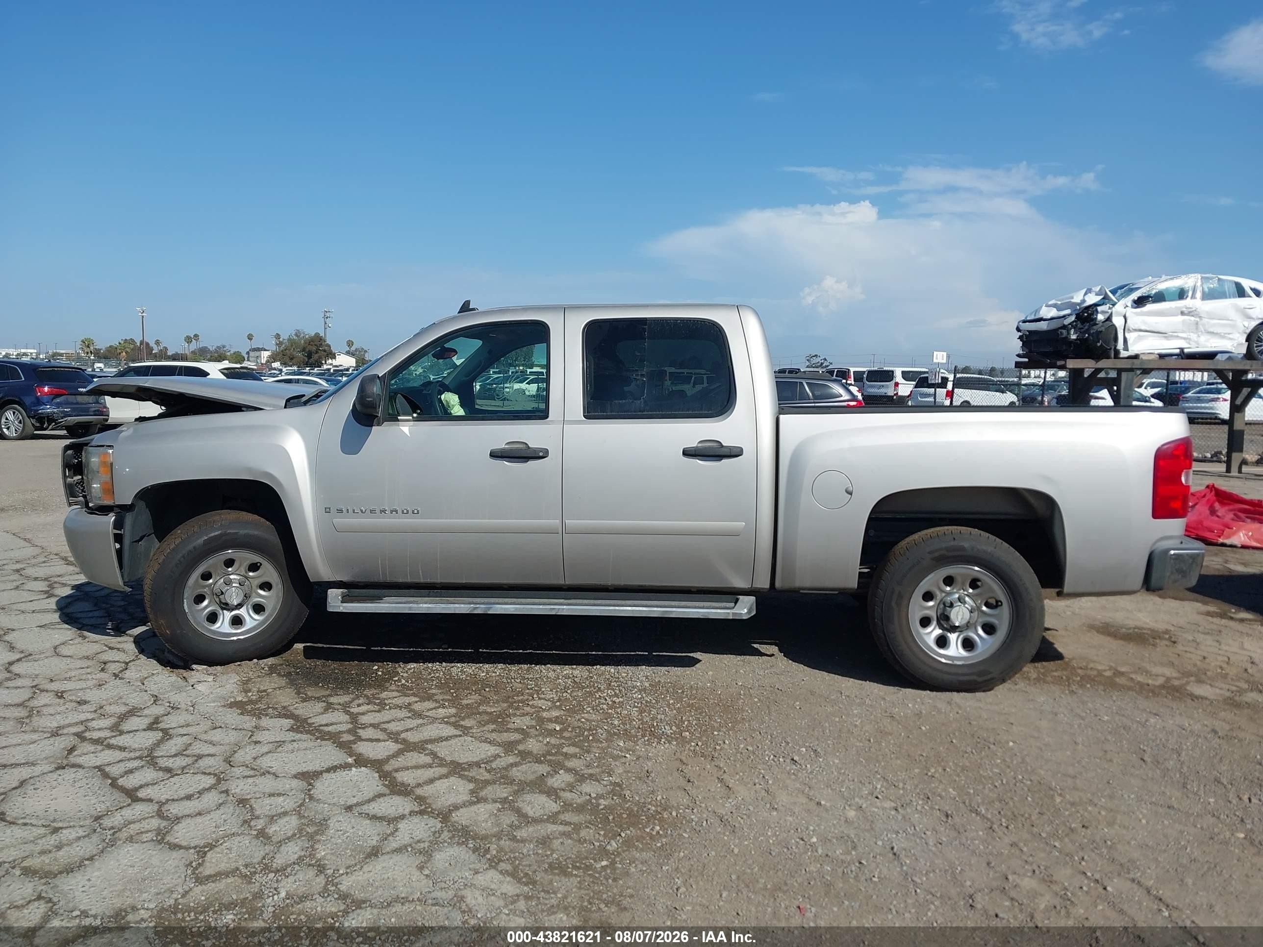 2007 Chevrolet Silverado 1500 Ls Серебряный vin: 2GCEC13C471718464