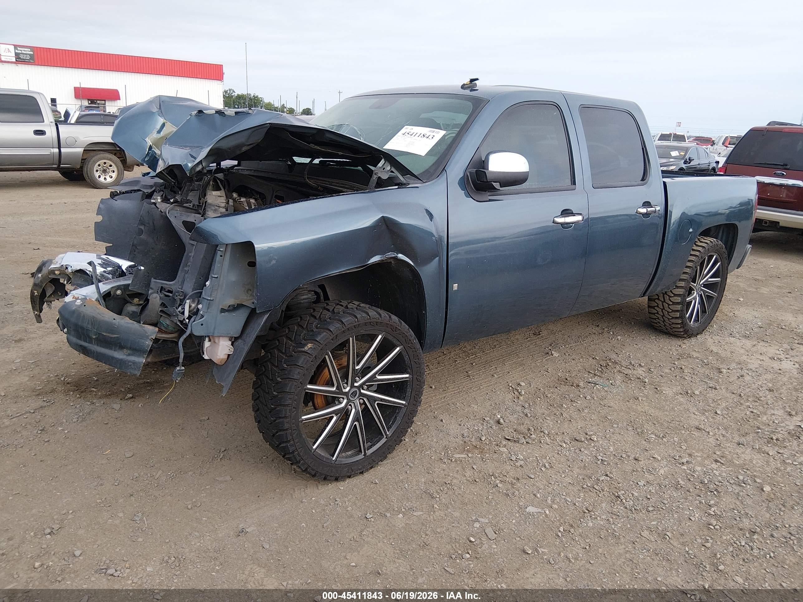 2007 Chevrolet Silverado 1500 Ls Blue vin: 2GCEC13C571712849