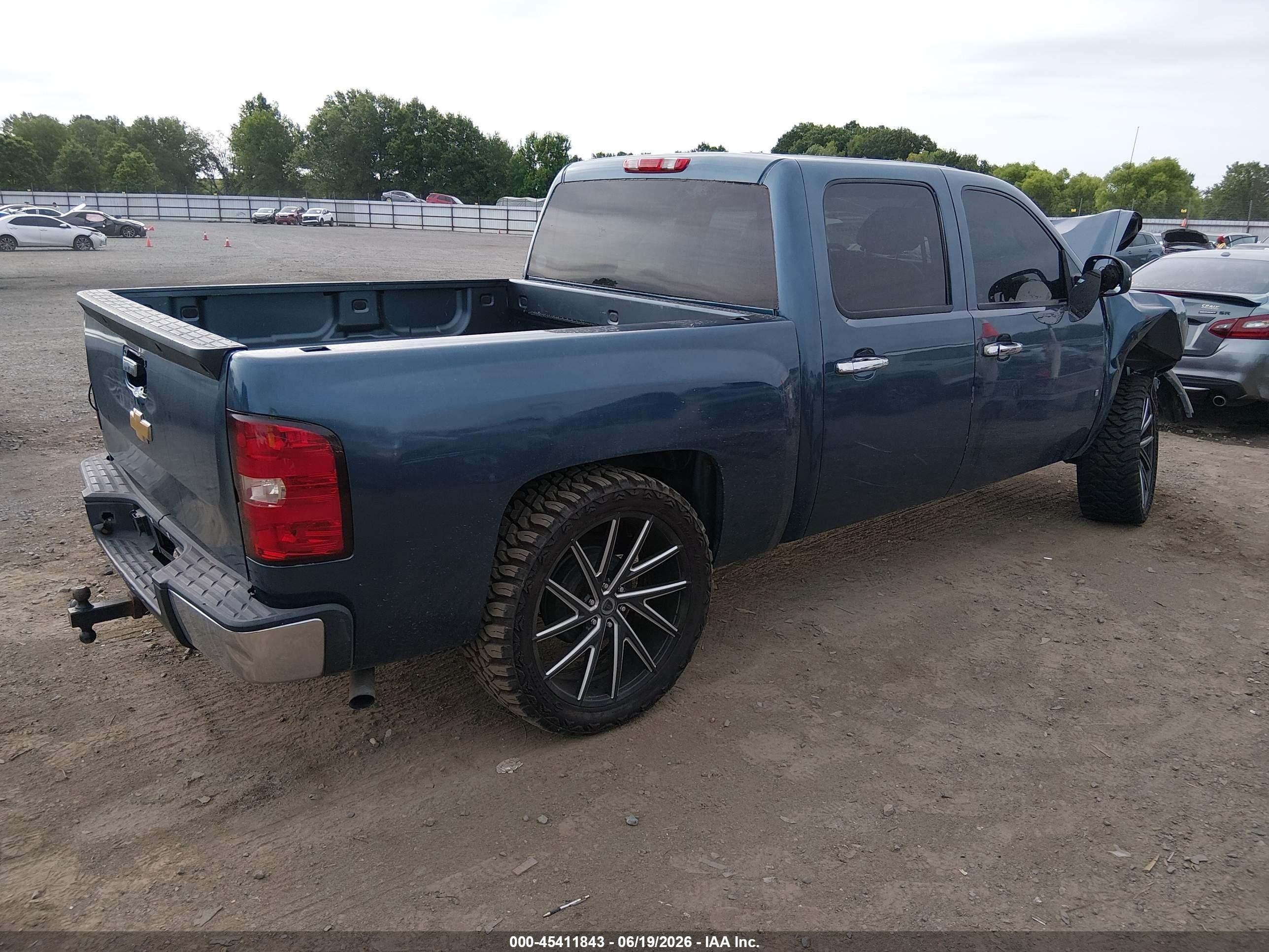 2007 Chevrolet Silverado 1500 Ls Blue vin: 2GCEC13C571712849