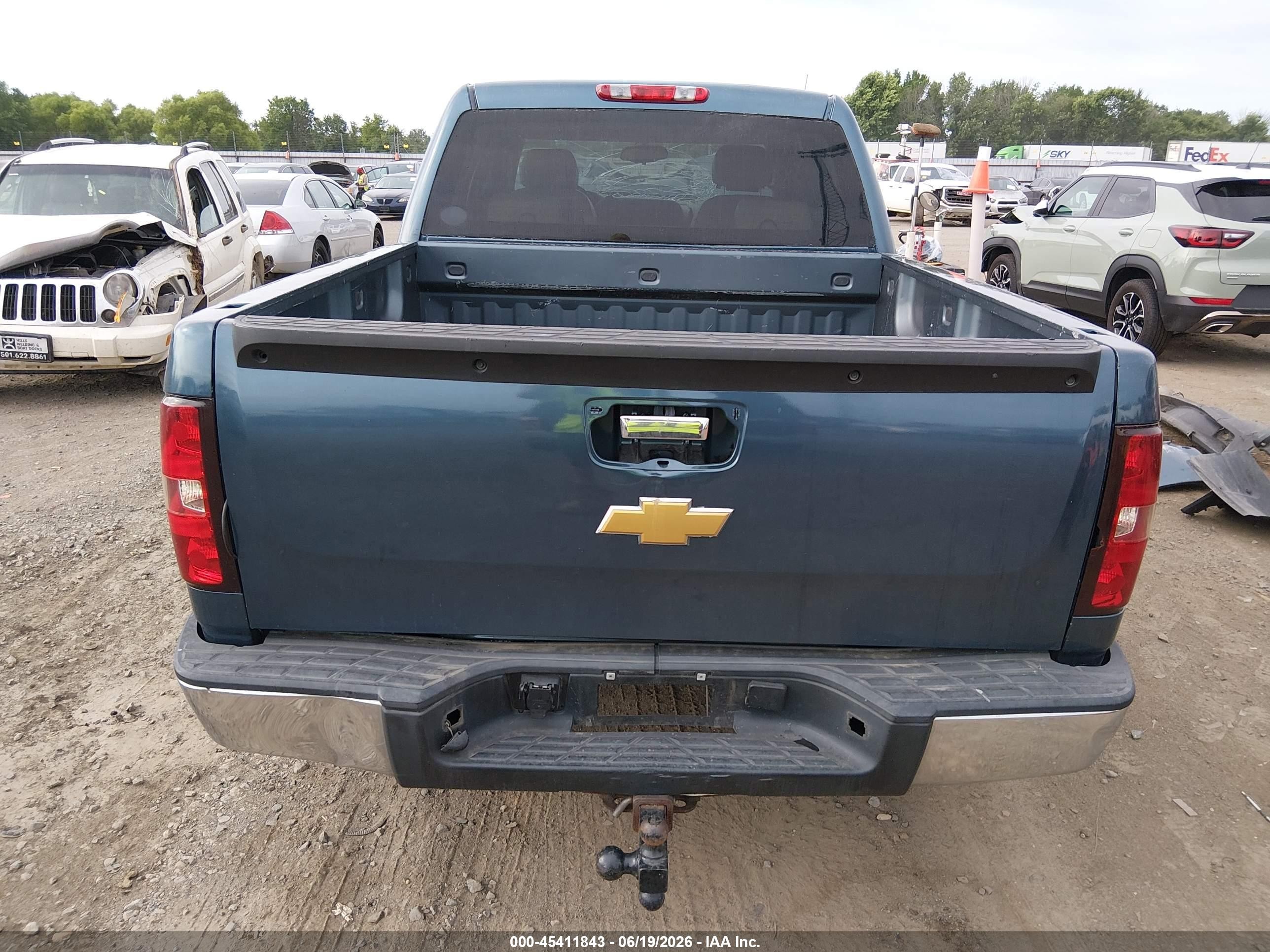 2007 Chevrolet Silverado 1500 Ls Blue vin: 2GCEC13C571712849