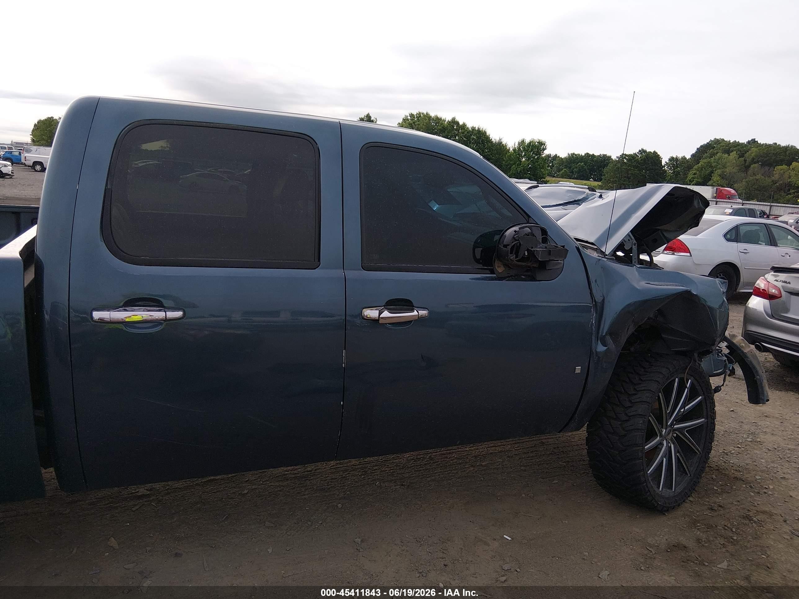 2007 Chevrolet Silverado 1500 Ls Blue vin: 2GCEC13C571712849