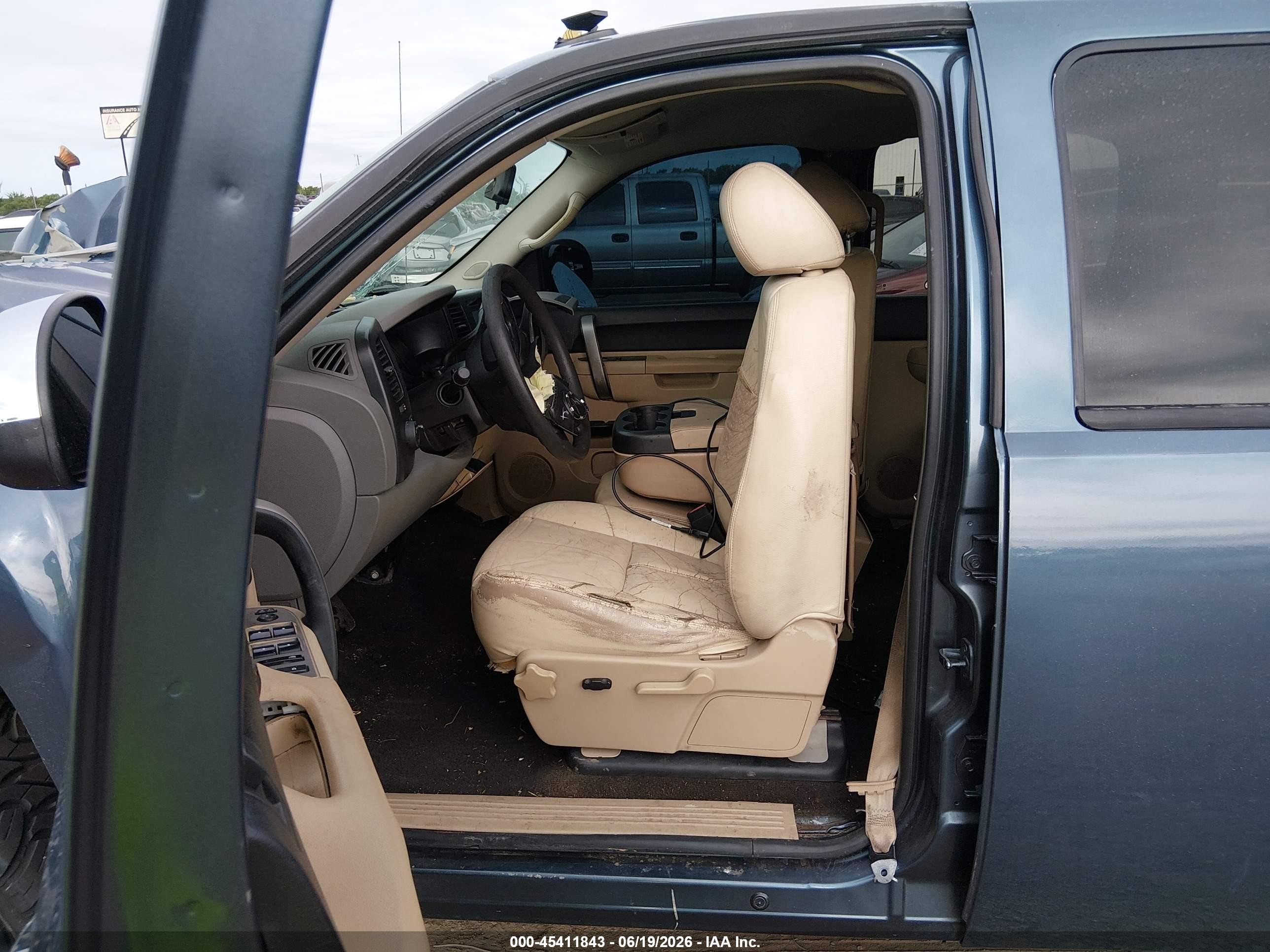 2007 Chevrolet Silverado 1500 Ls Blue vin: 2GCEC13C571712849