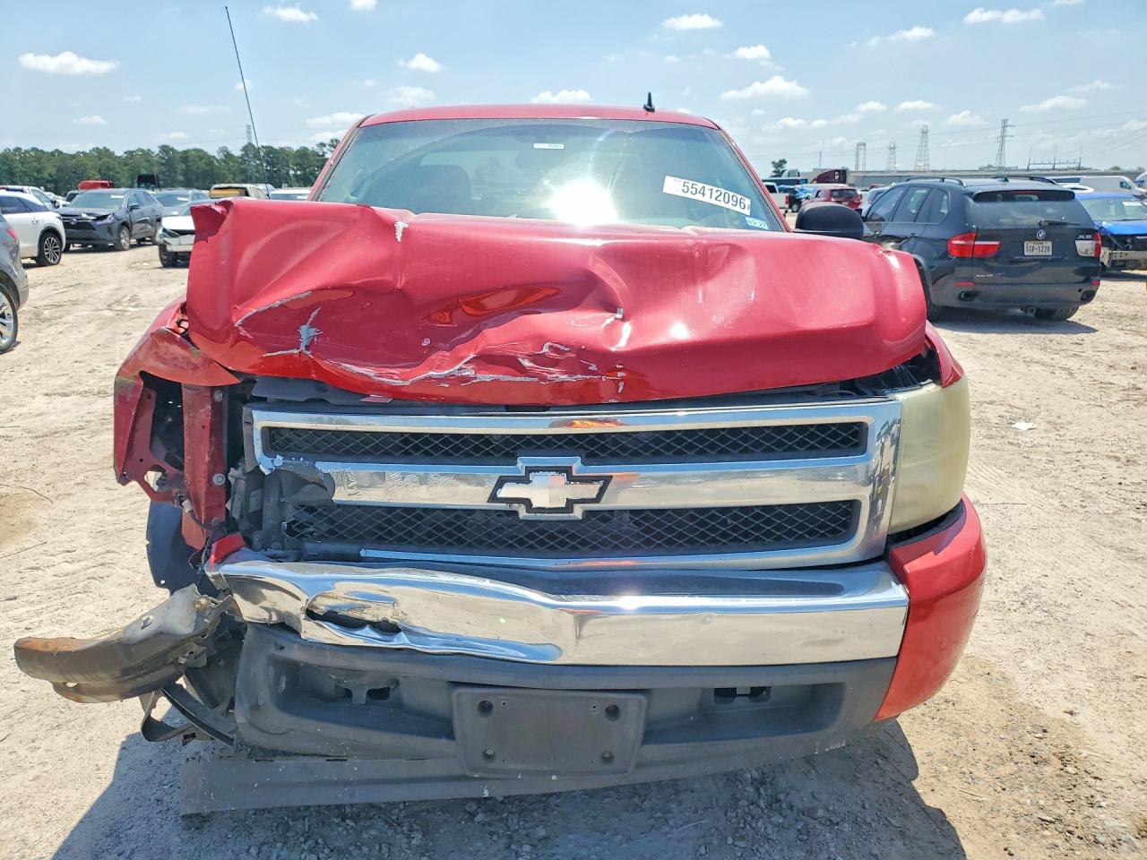 2008 Chevrolet Silverado C1500 Red vin: 2GCEC13C781304158