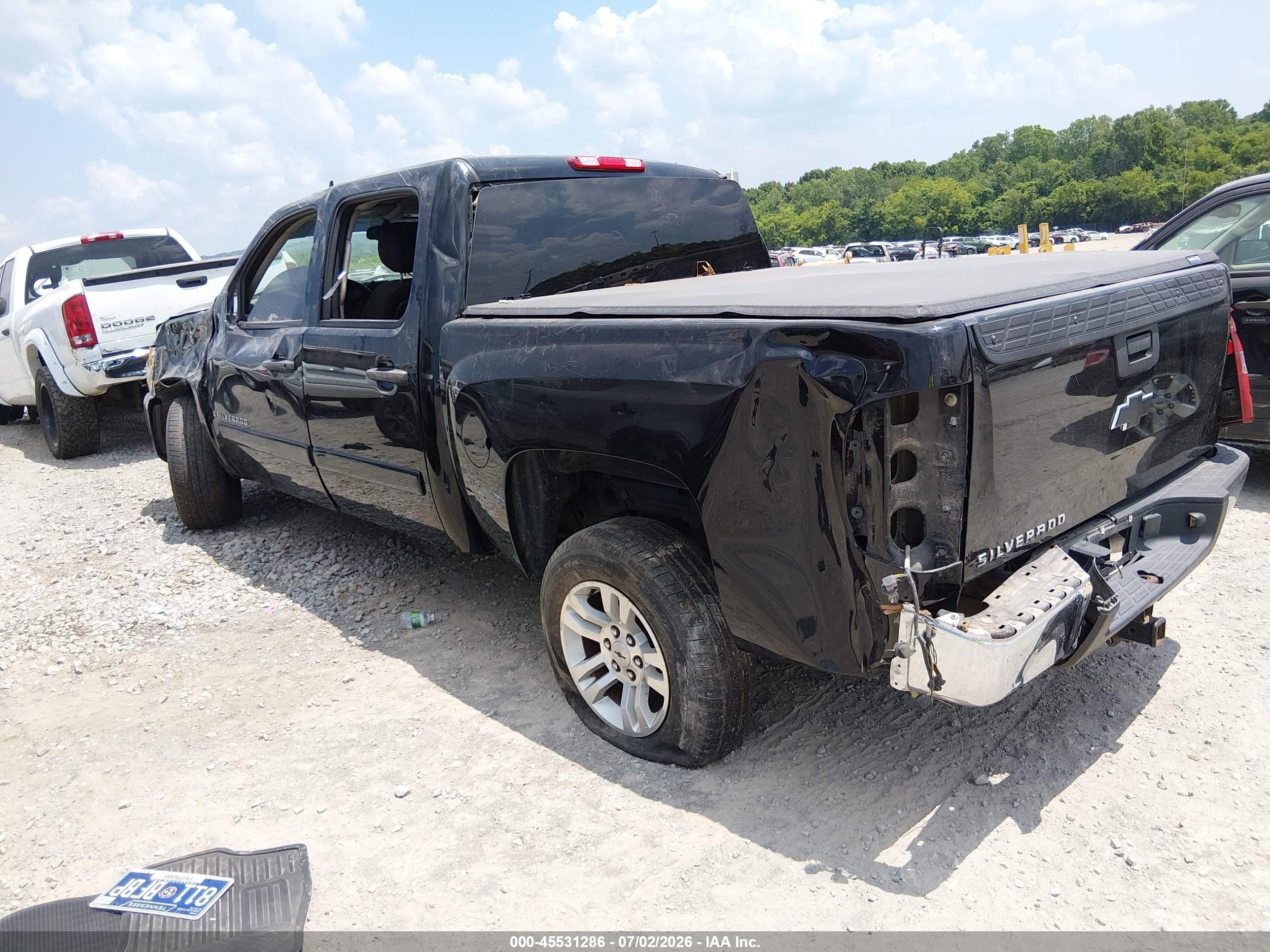 2008 Chevrolet Silverado 1500 Ls Black vin: 2GCEC13C781335054