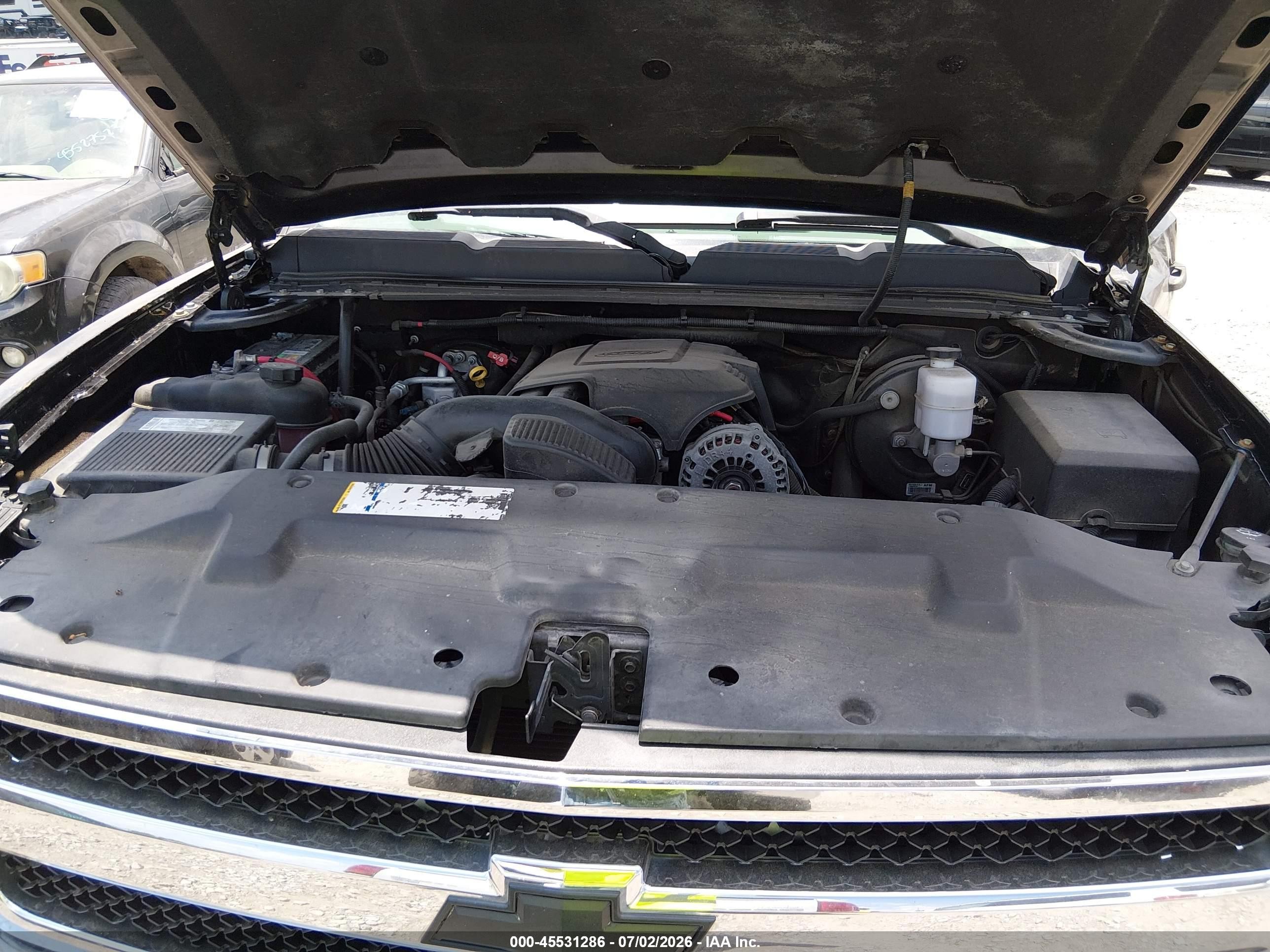 2008 Chevrolet Silverado 1500 Ls Black vin: 2GCEC13C781335054