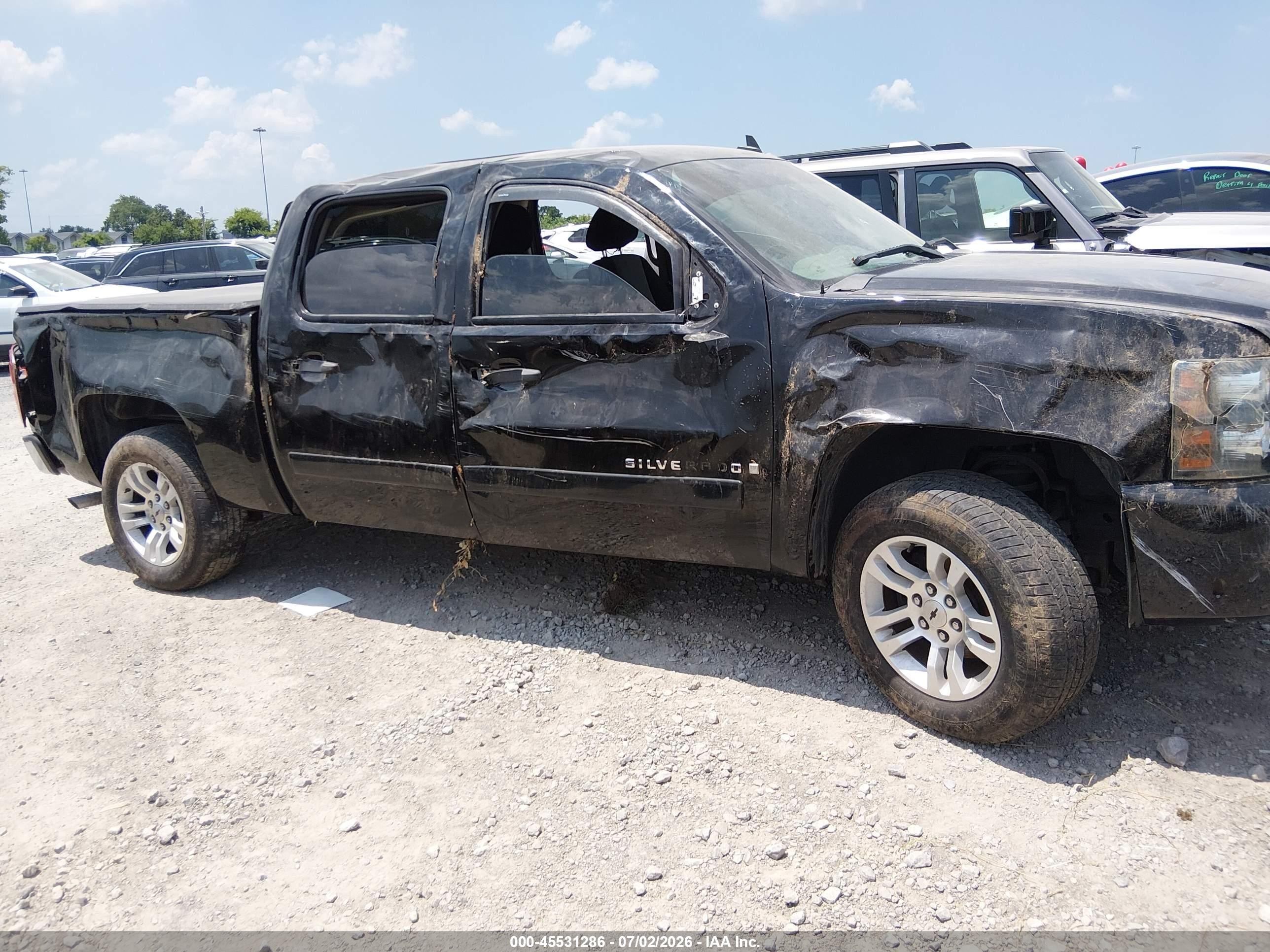 2008 Chevrolet Silverado 1500 Ls Black vin: 2GCEC13C781335054