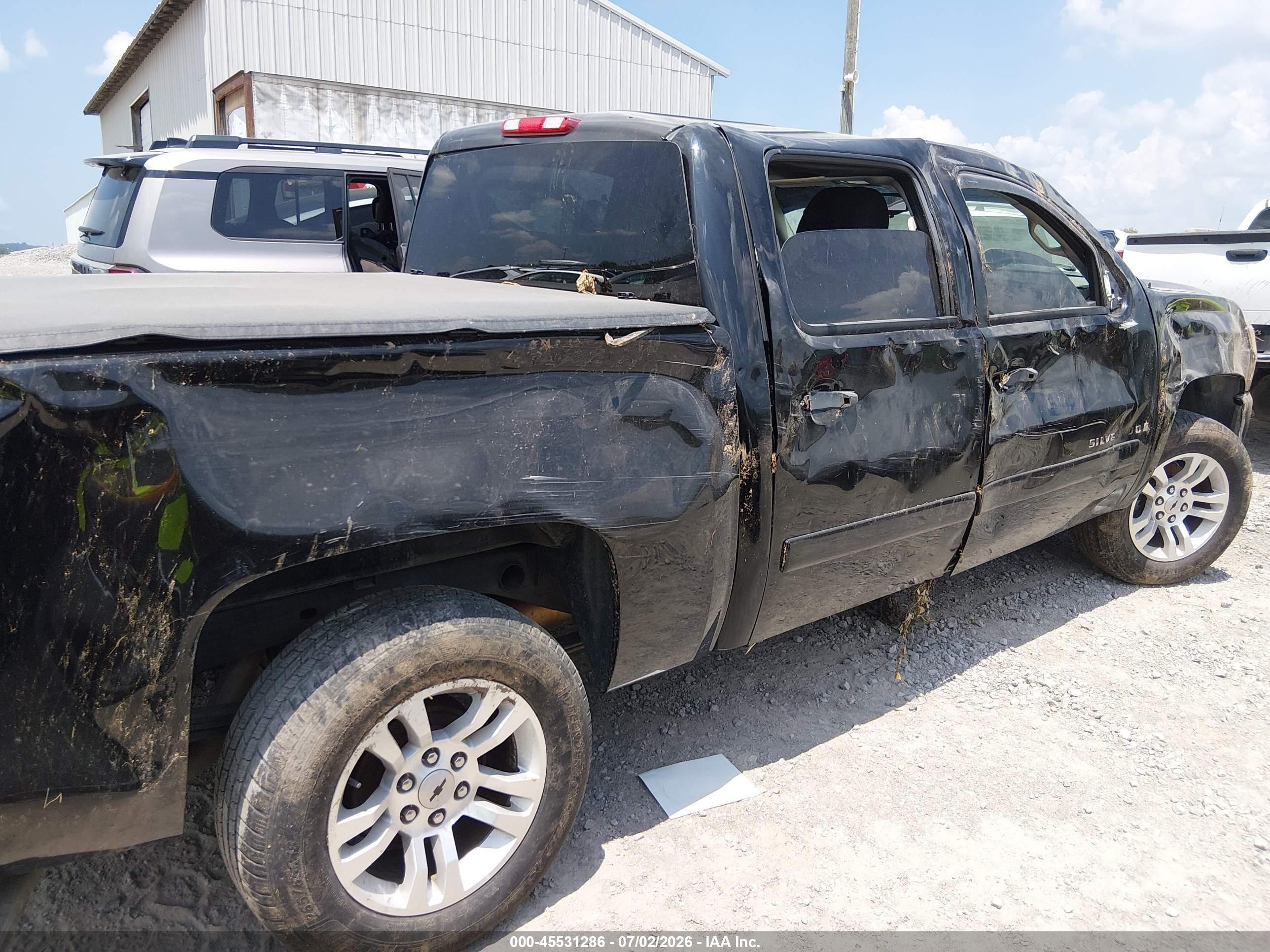 2008 Chevrolet Silverado 1500 Ls Black vin: 2GCEC13C781335054