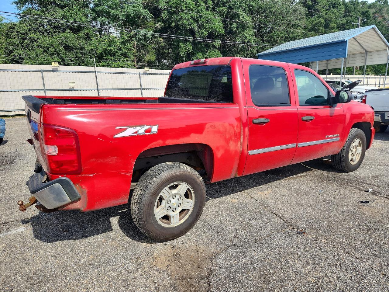 2007 Chevrolet Silverado C1500 Crew Cab Красный vin: 2GCEC13C871698834