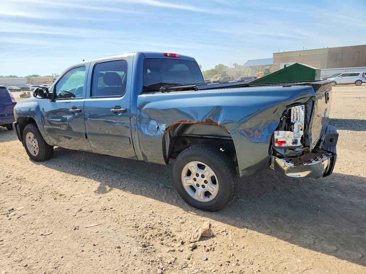 2007 Chevrolet Silverado C1500 Crew Cab Blue vin: 2GCEC13C971627237