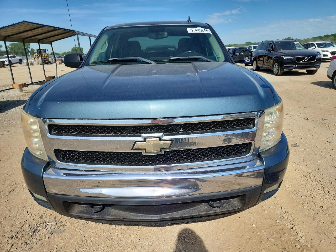 2007 Chevrolet Silverado C1500 Crew Cab Blue vin: 2GCEC13C971627237