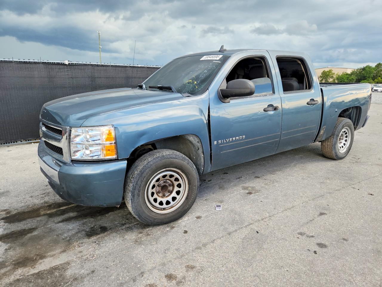 2007 Chevrolet Silverado C1500 Crew Cab Blue vin: 2GCEC13C971717942