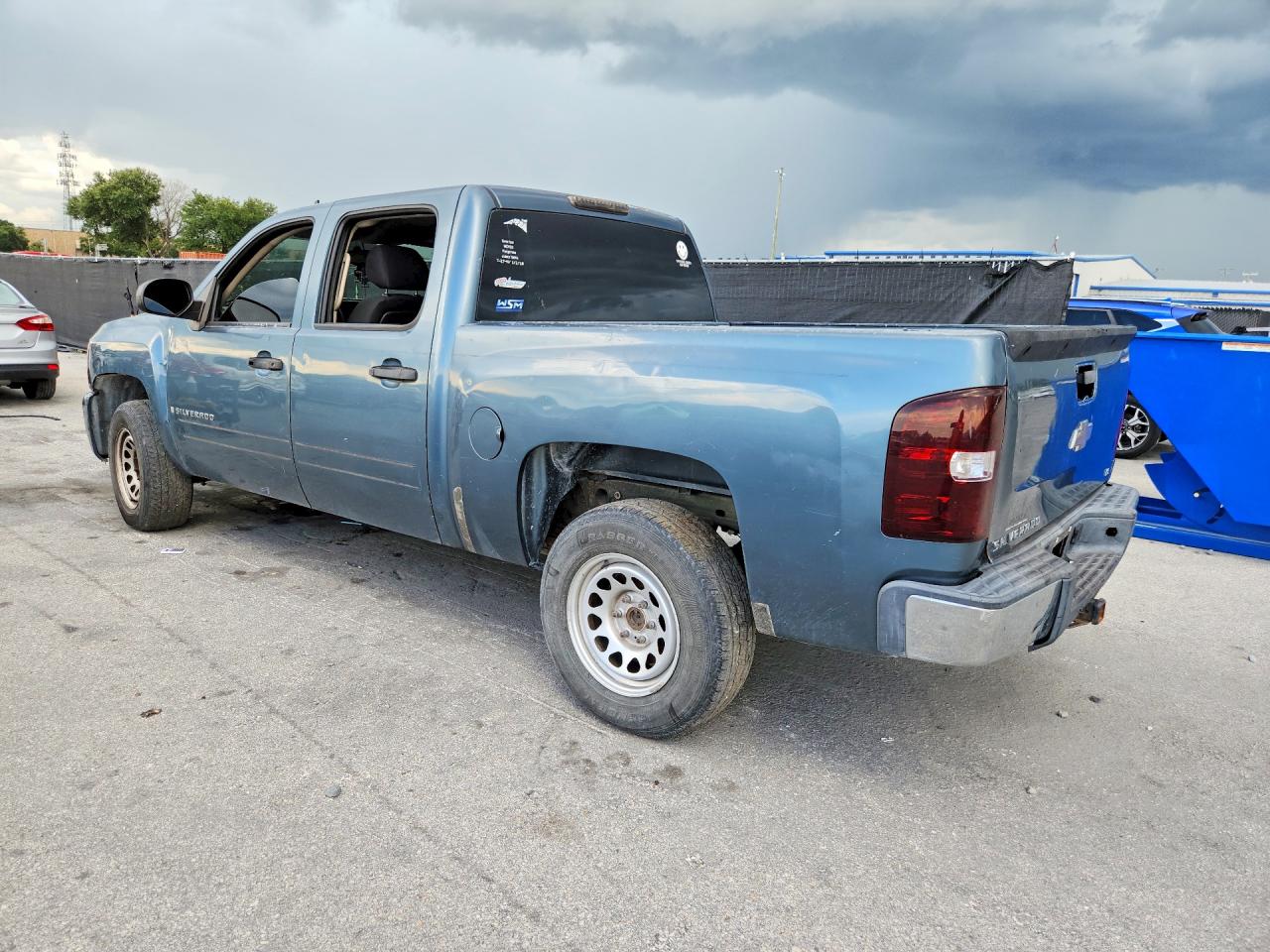 2007 Chevrolet Silverado C1500 Crew Cab Blue vin: 2GCEC13C971717942