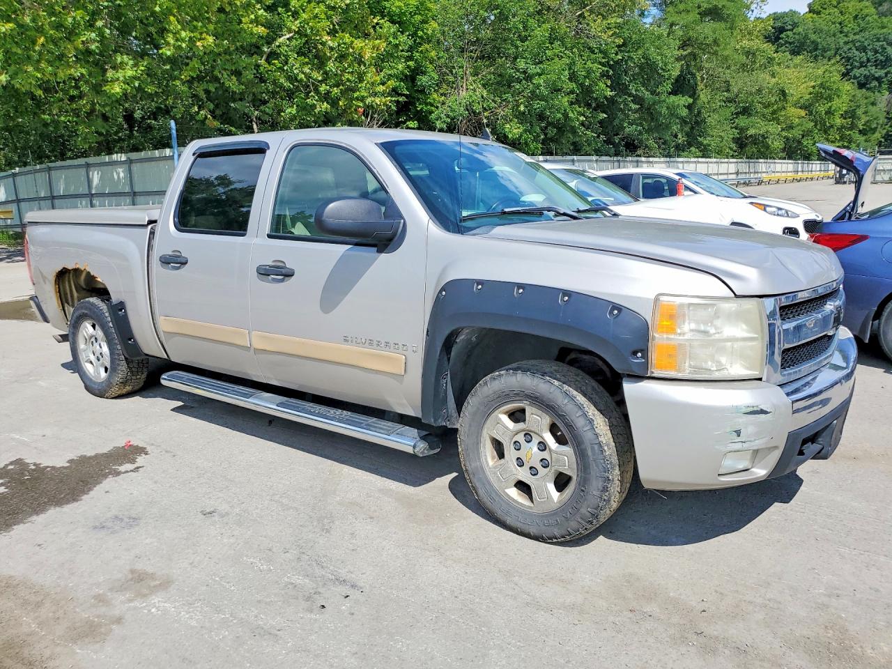 2007 Chevrolet Silverado C1500 Crew Cab Gray vin: 2GCEC13J071530328