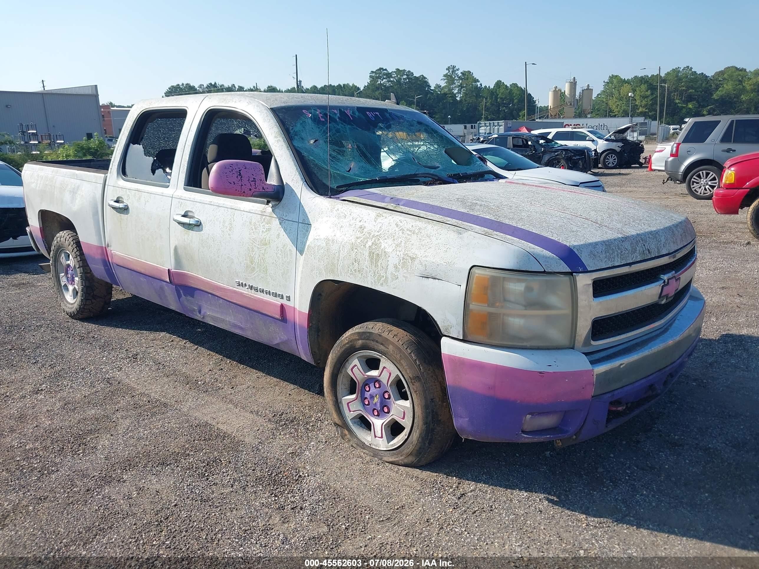 2007 Chevrolet Silverado 1500 Lt1 Белый vin: 2GCEC13J071550465