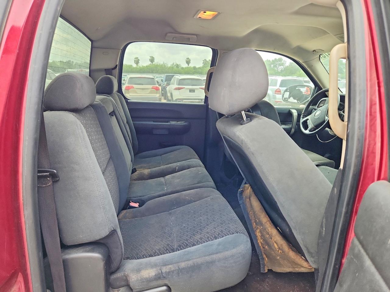 2007 Chevrolet Silverado C1500 Crew Cab Maroon vin: 2GCEC13J071637654