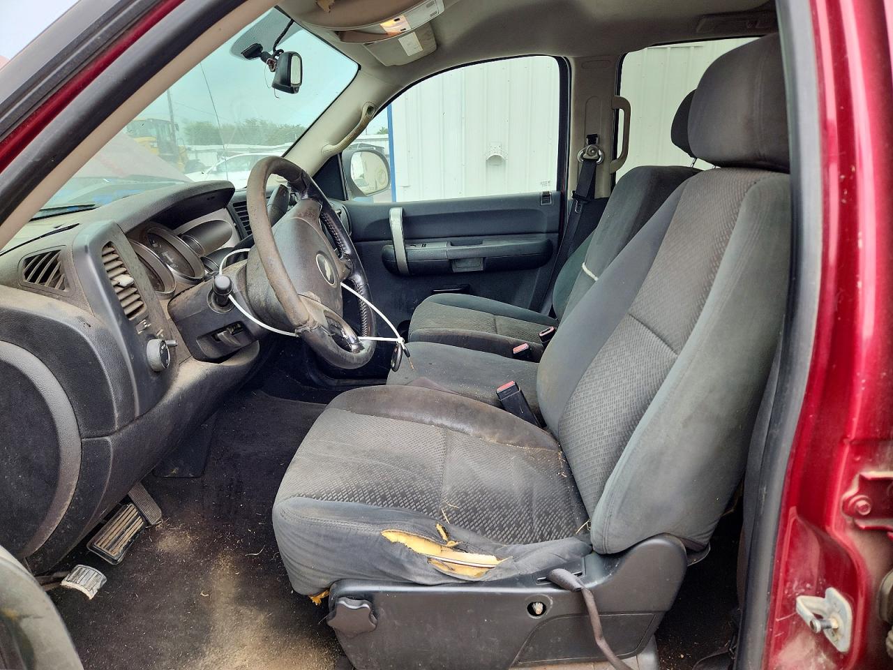 2007 Chevrolet Silverado C1500 Crew Cab Maroon vin: 2GCEC13J071637654