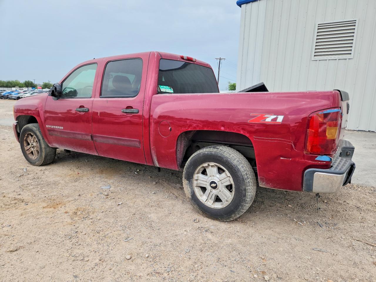 2007 Chevrolet Silverado C1500 Crew Cab Maroon vin: 2GCEC13J071637654