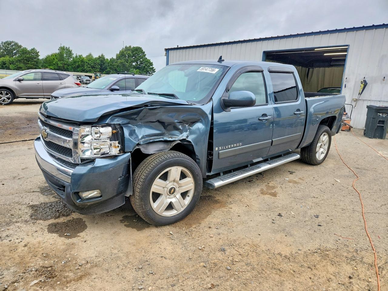 2008 Chevrolet Silverado C1500 Blue vin: 2GCEC13J181170410