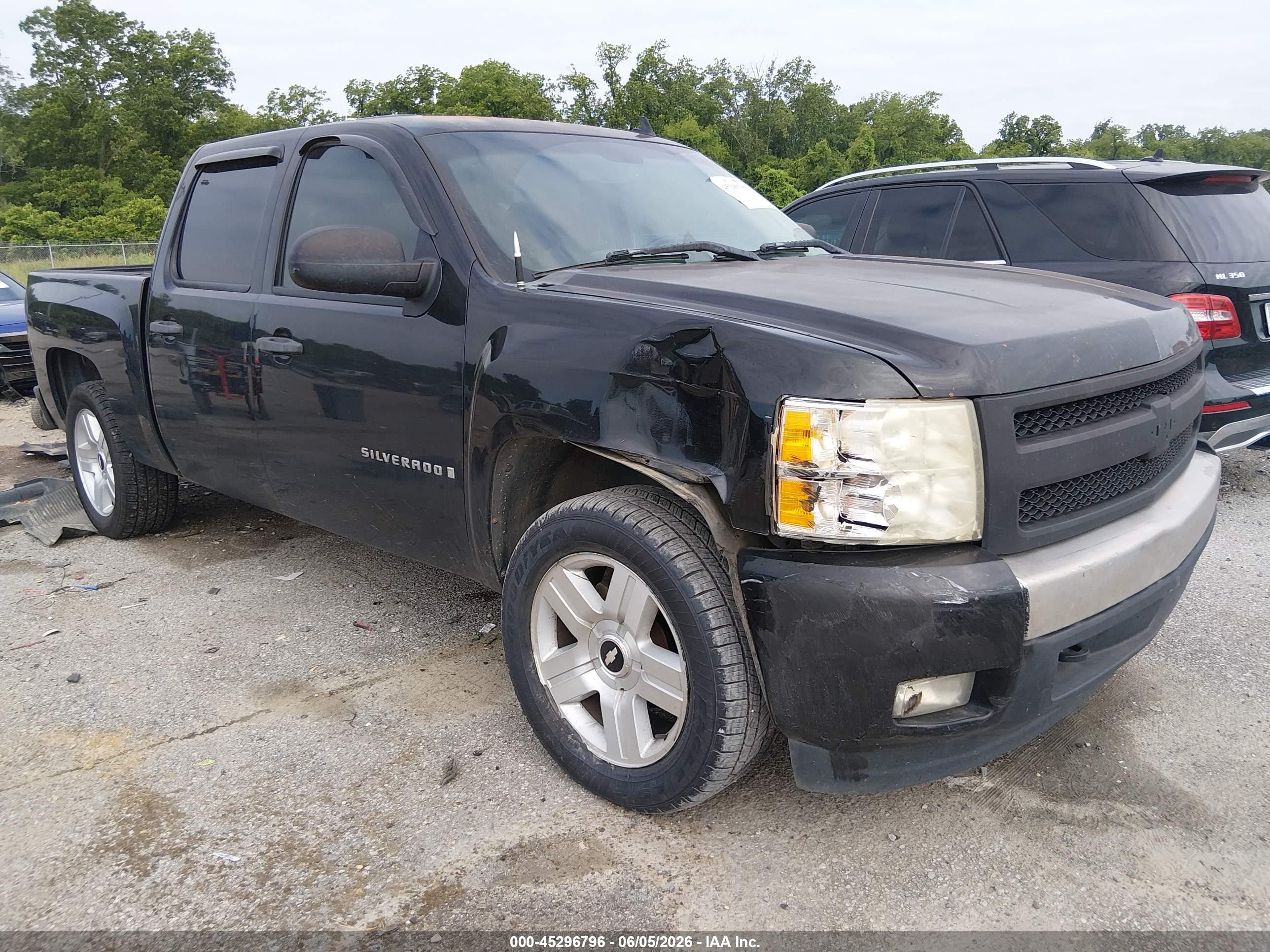2008 Chevrolet Silverado 1500 Lt1 Black vin: 2GCEC13J181280910