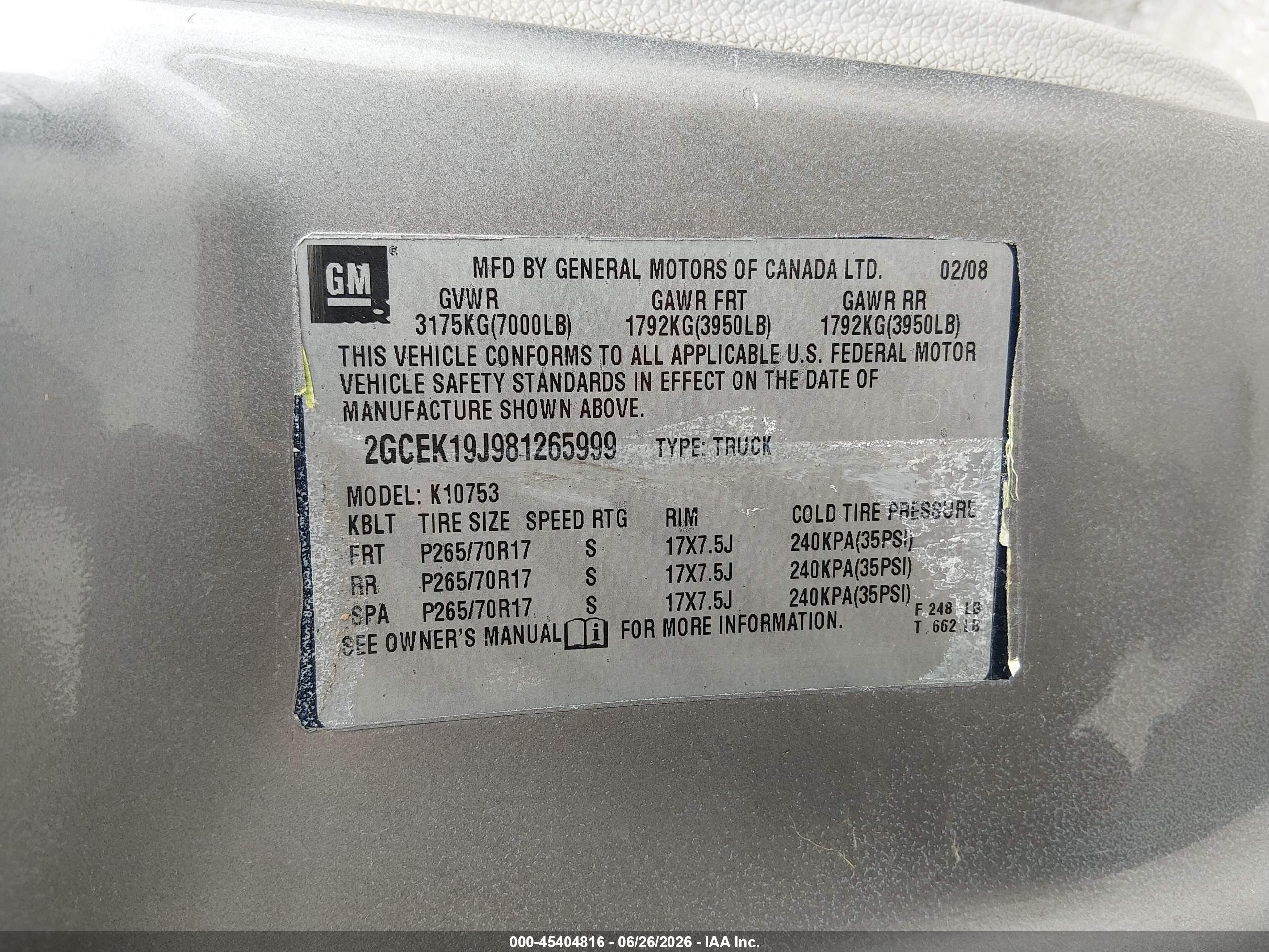 2008 Chevrolet Silverado 1500 Lt2 Серый vin: 2GCEC13J281189841