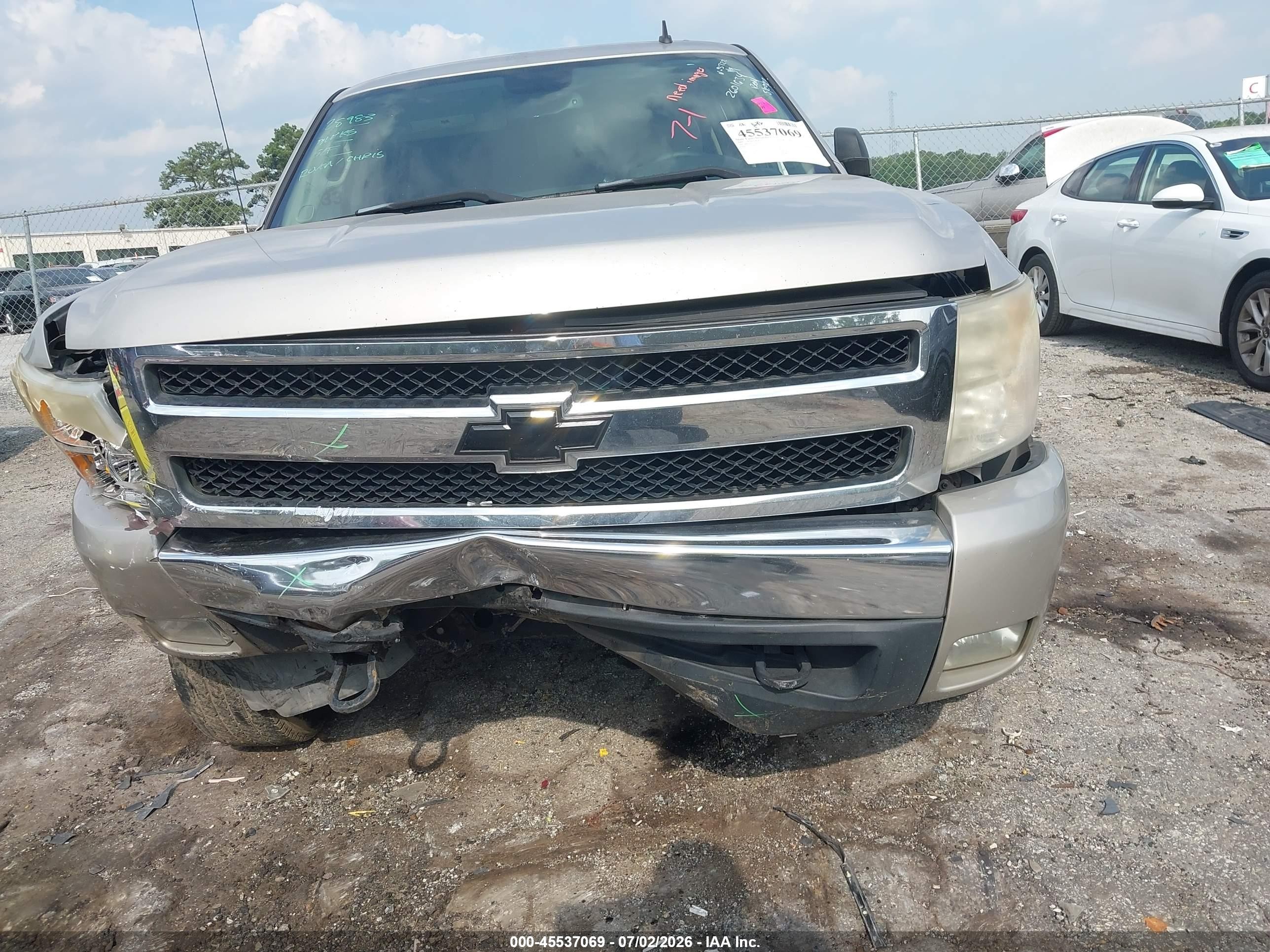2007 Chevrolet Silverado 1500 Lt1 Silver vin: 2GCEC13J371613722