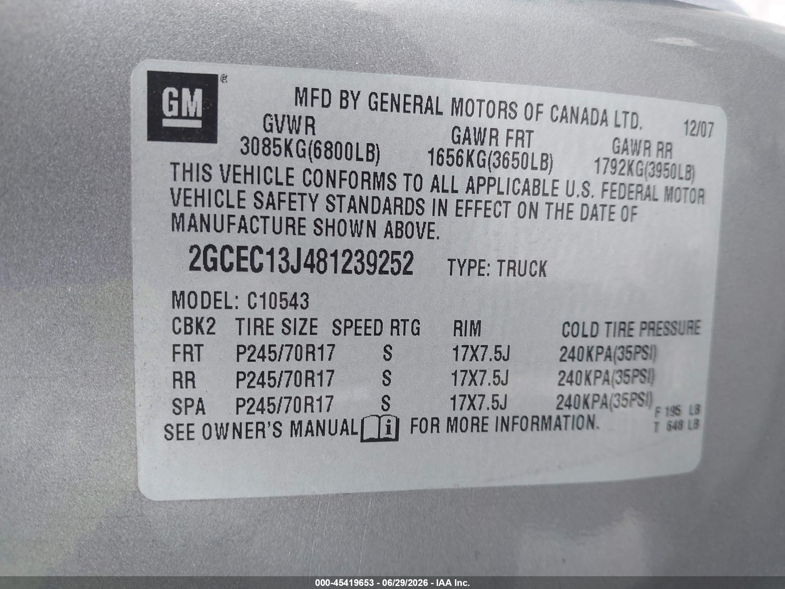 2008 Chevrolet Silverado 1500 Lt1 Gray vin: 2GCEC13J481239252