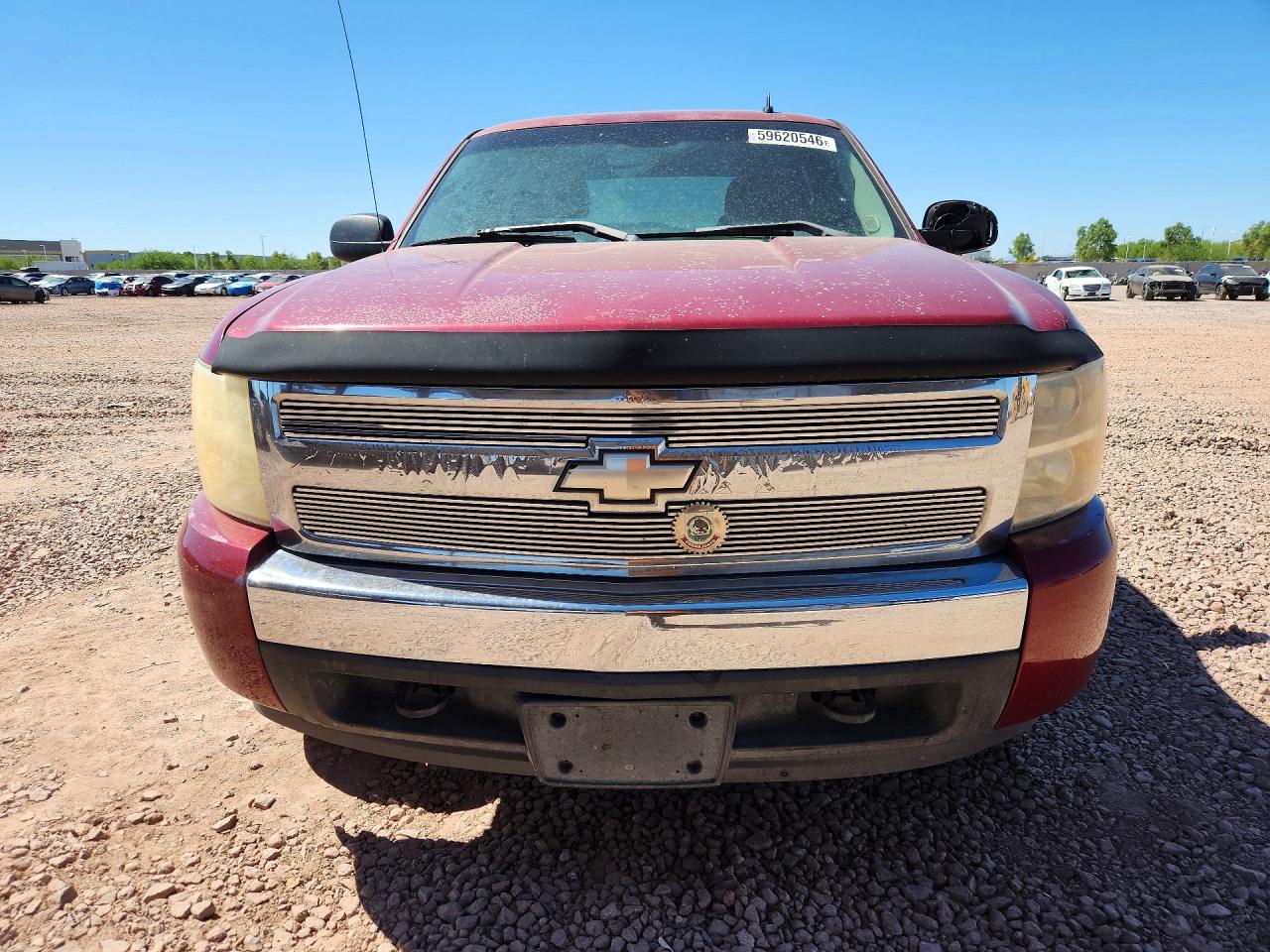 2007 Chevrolet Silverado C1500 Crew Cab Maroon vin: 2GCEC13J571539459