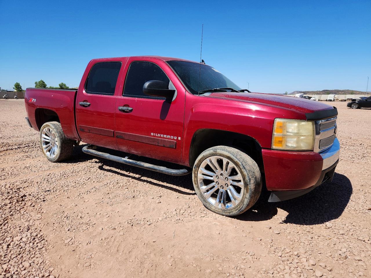 2007 Chevrolet Silverado C1500 Crew Cab Maroon vin: 2GCEC13J571539459