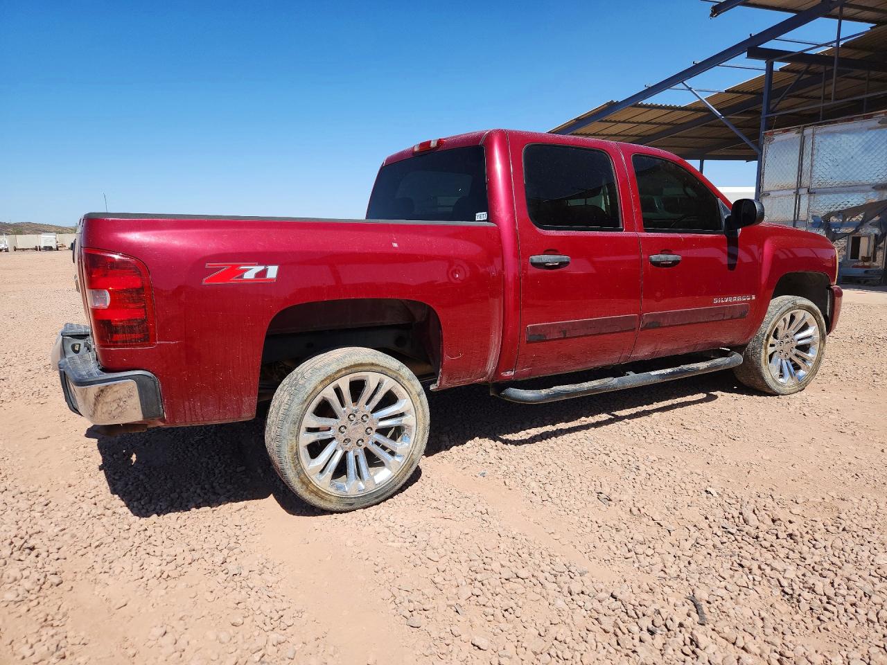 2007 Chevrolet Silverado C1500 Crew Cab Maroon vin: 2GCEC13J571539459