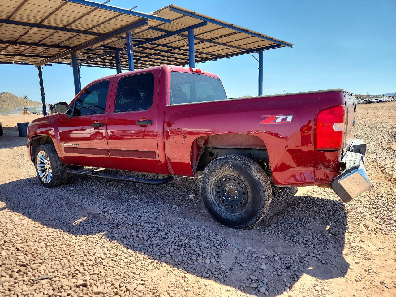 2007 Chevrolet Silverado C1500 Crew Cab Maroon vin: 2GCEC13J571539459