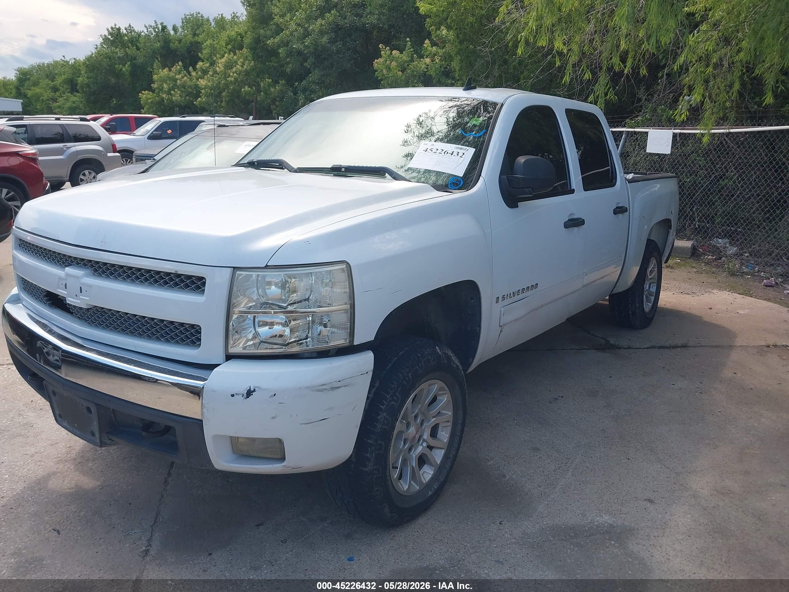 2007 Chevrolet Silverado 1500 Lt1 White vin: 2GCEC13J771721132