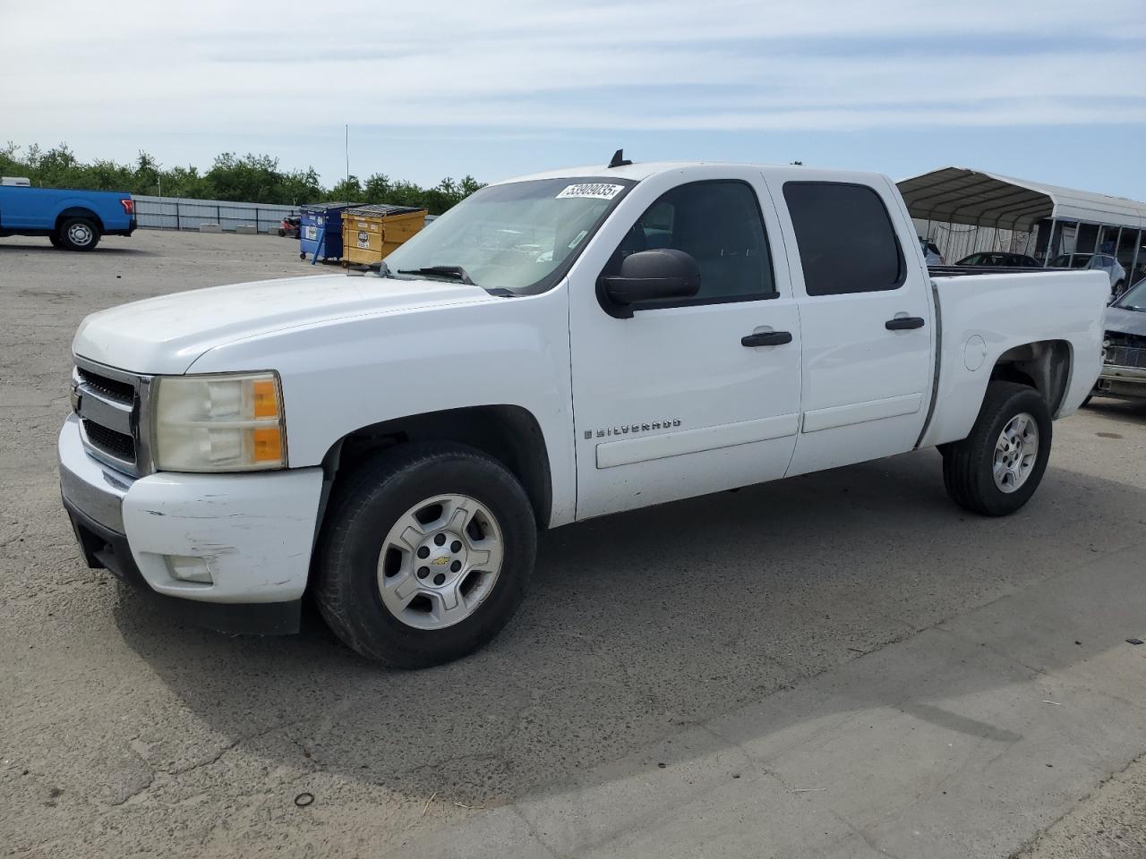 2007 Chevrolet 1500 White vin: 2GCEC13JX71553566
