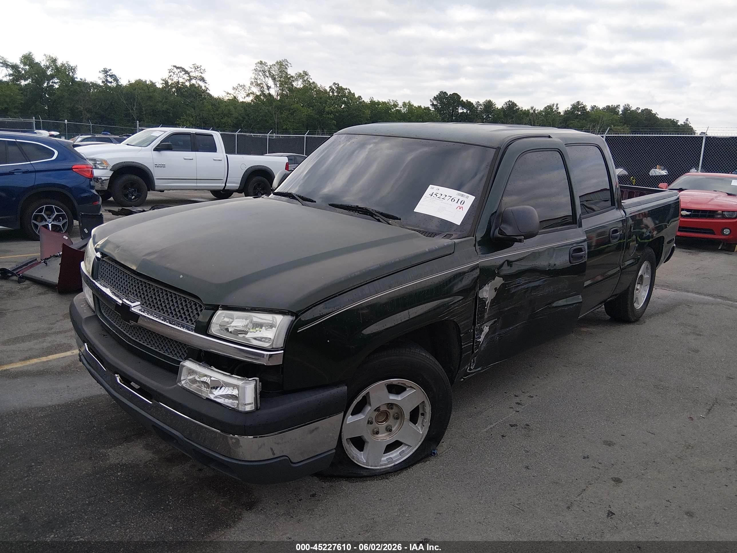 2005 Chevrolet Silverado 1500 Ls Green vin: 2GCEC13T051388965