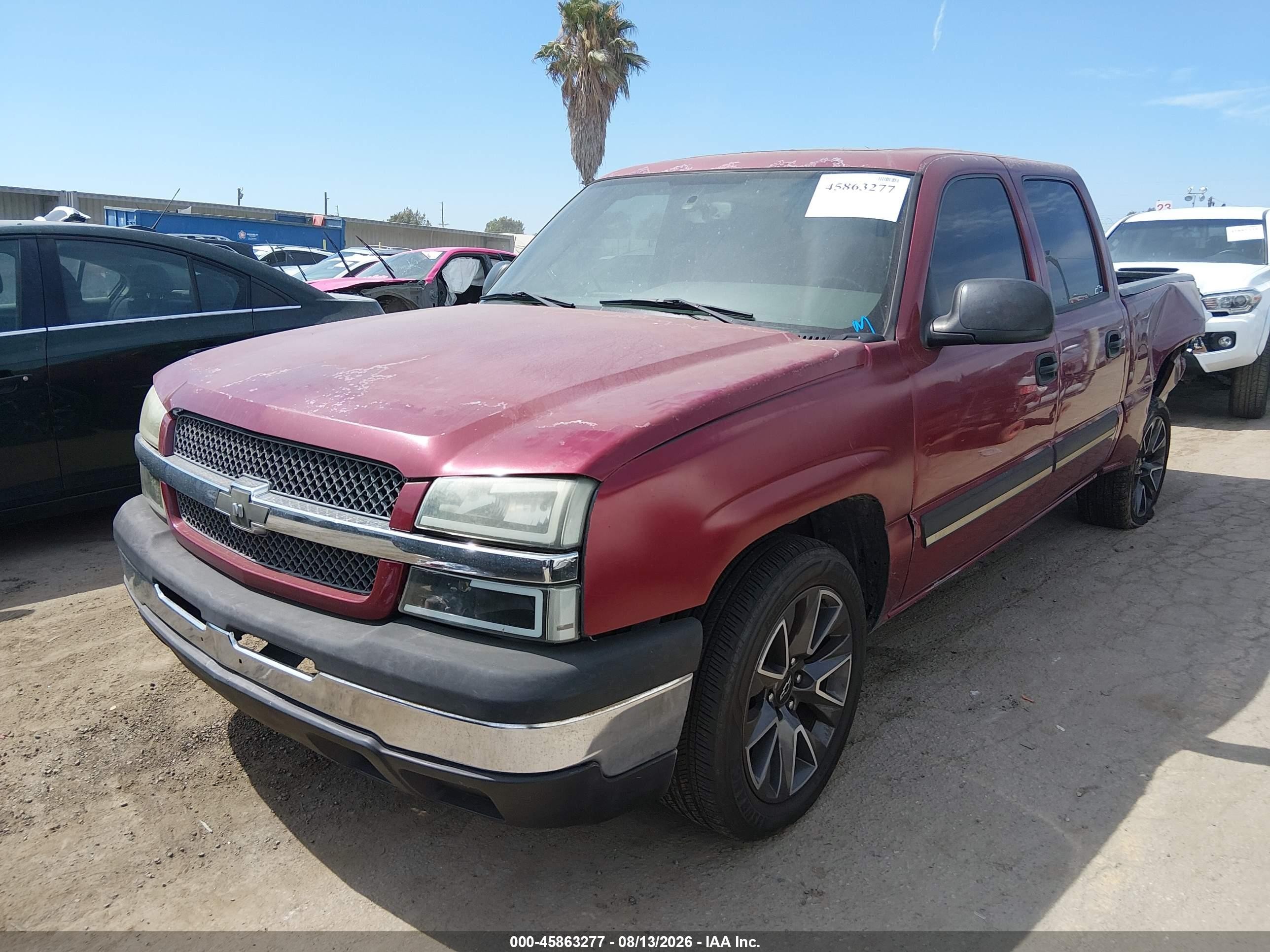 2004 Chevrolet Silverado 1500 Ls Burgundy vin: 2GCEC13T241411029