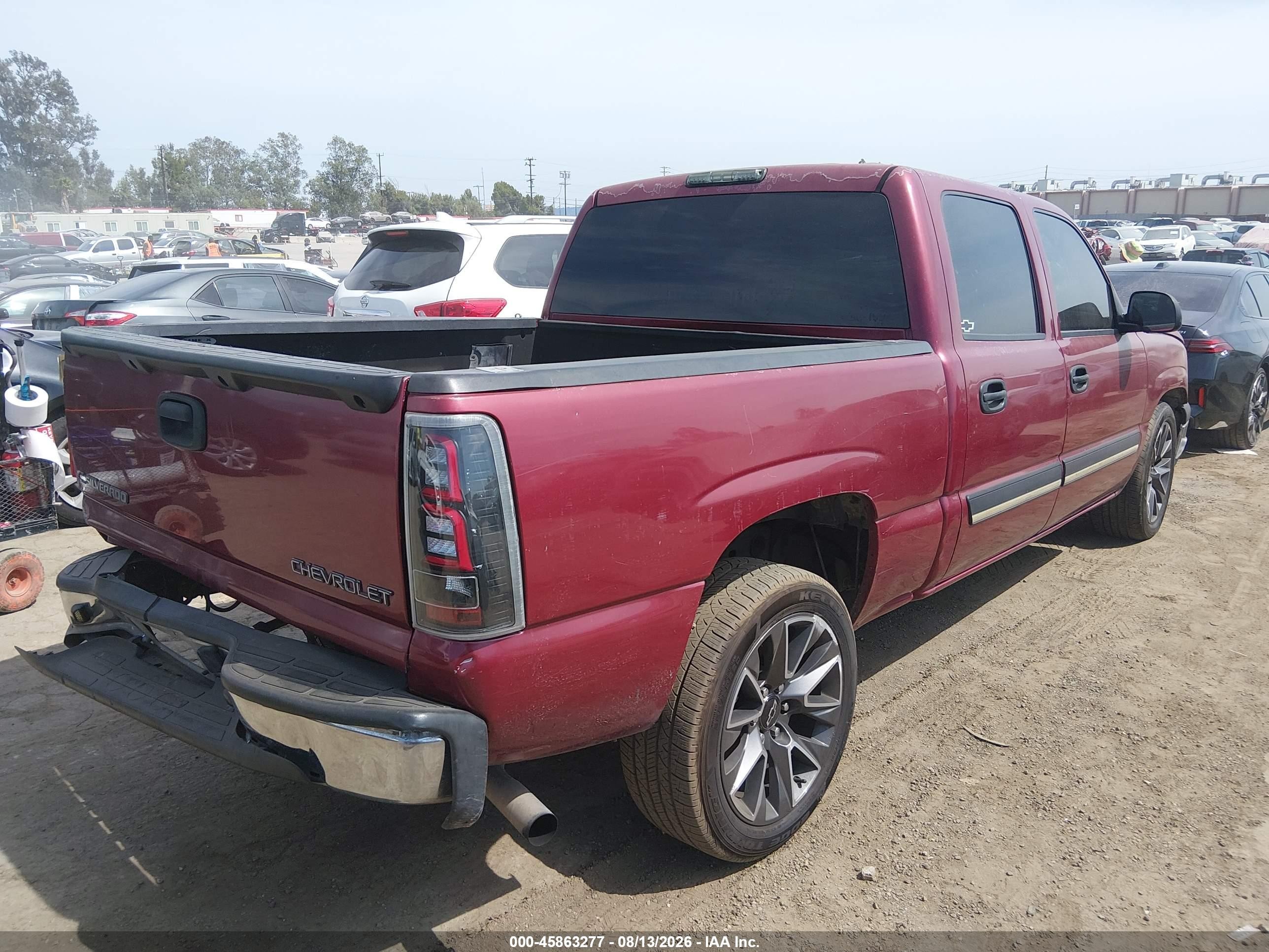 2004 Chevrolet Silverado 1500 Ls Burgundy vin: 2GCEC13T241411029
